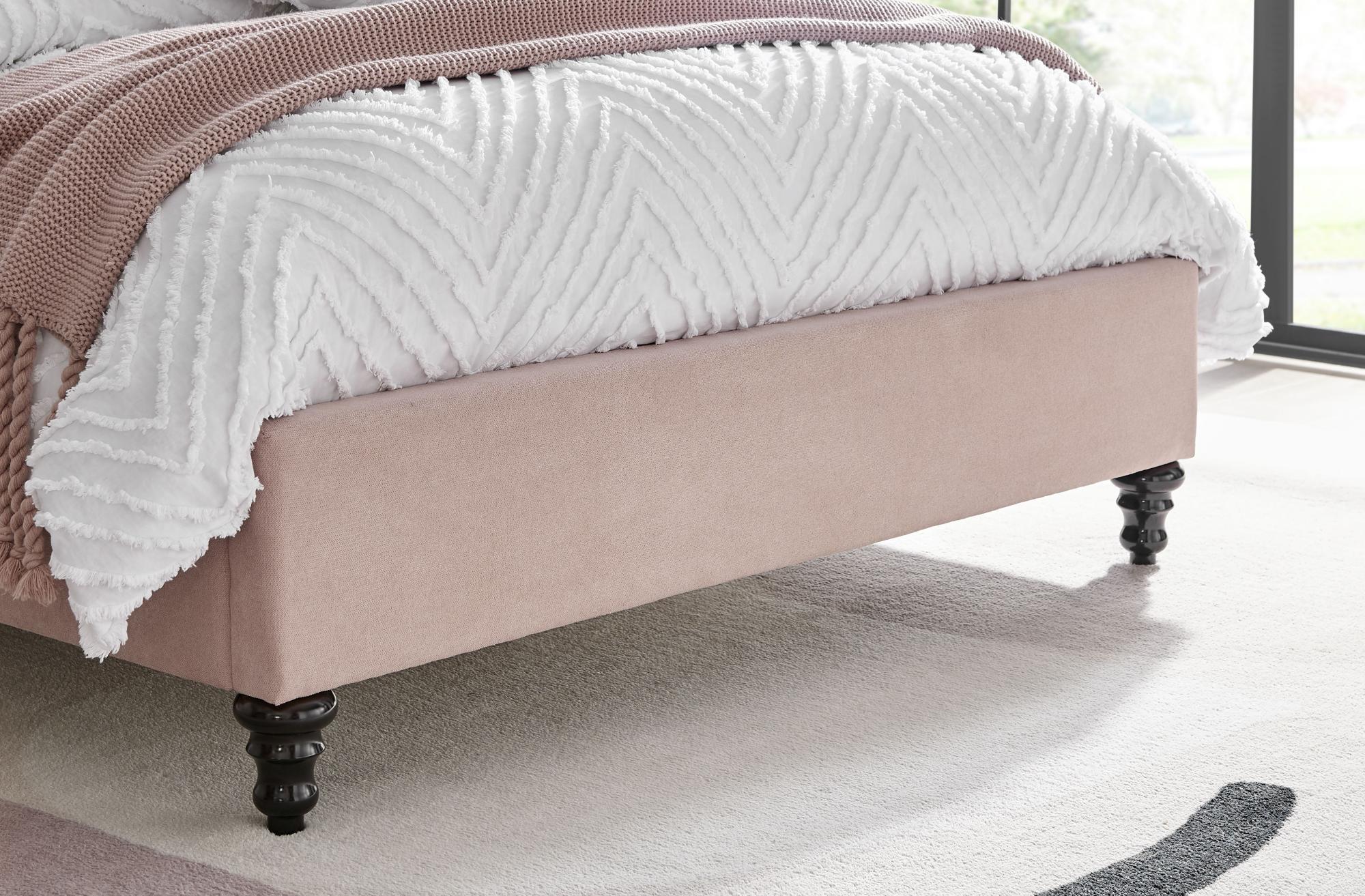 Roma Pink Fabric Bed - Sizes Available