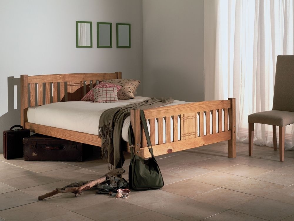 Saint Wooden Bed - Sizes Available