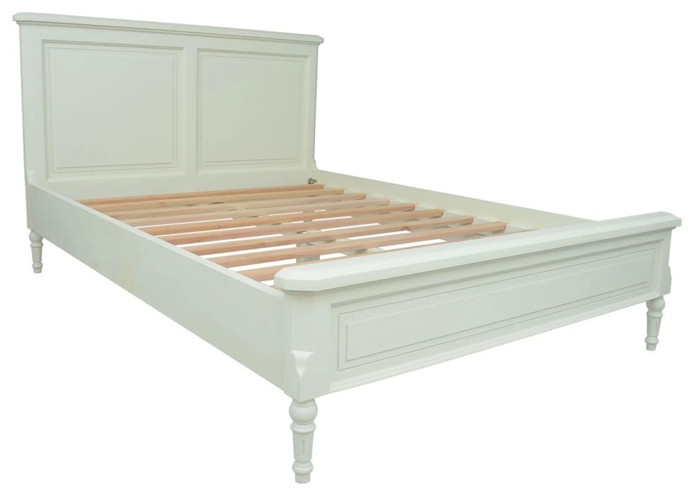 Solana French Lime White Bed