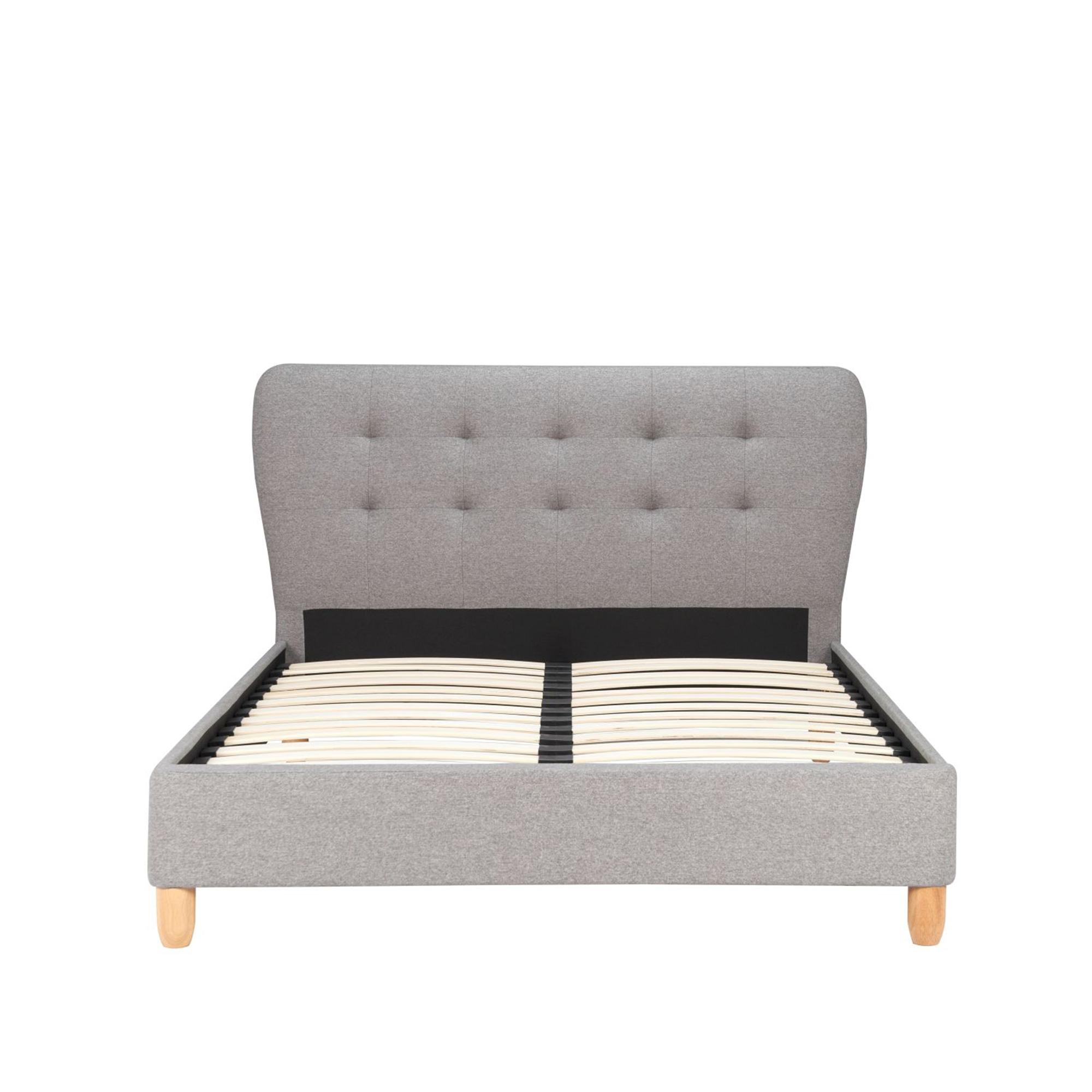 Stockholm Bed - Grey Fabric - Sizes Available