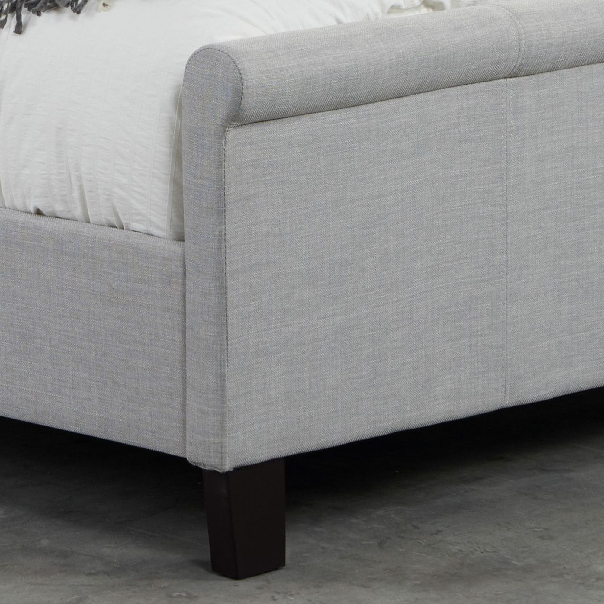 Stratus Fabric Bed - Grey - Sizes Available