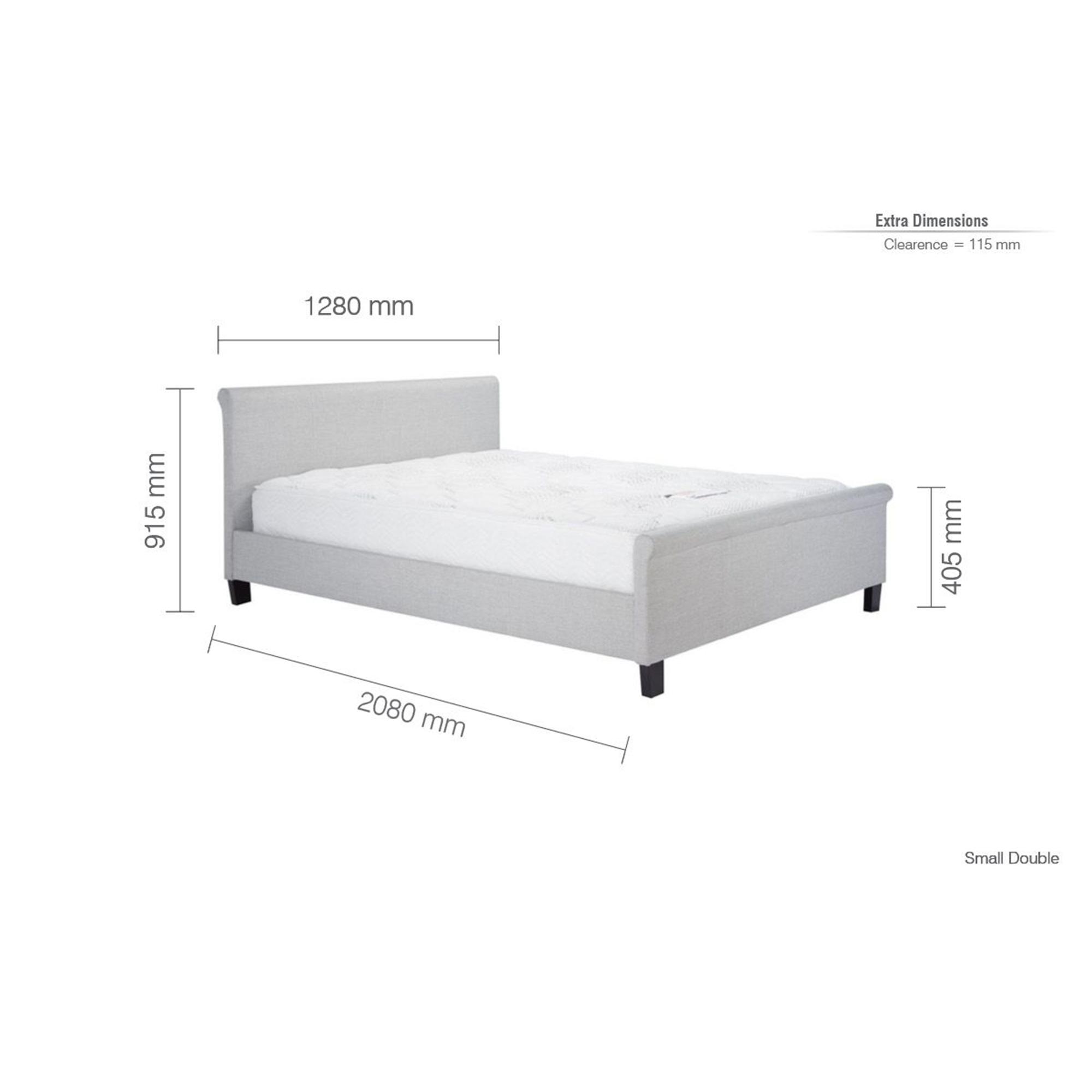 Stratus Fabric Bed - Grey - Sizes Available
