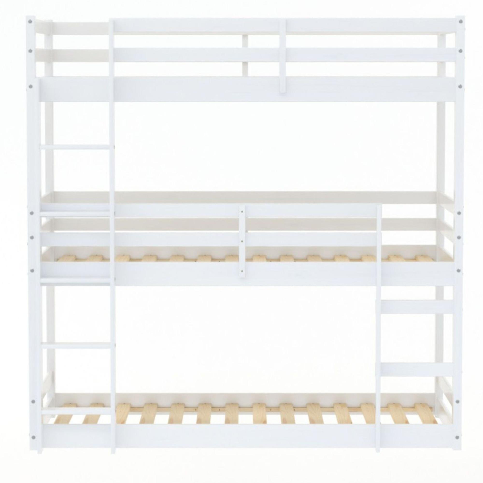 Tressa Kids Triple Bunk Bed - White