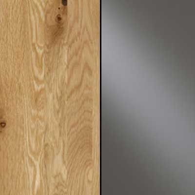 Semi Solid Oak with Havana Faux Leather Headboard Cushion 203