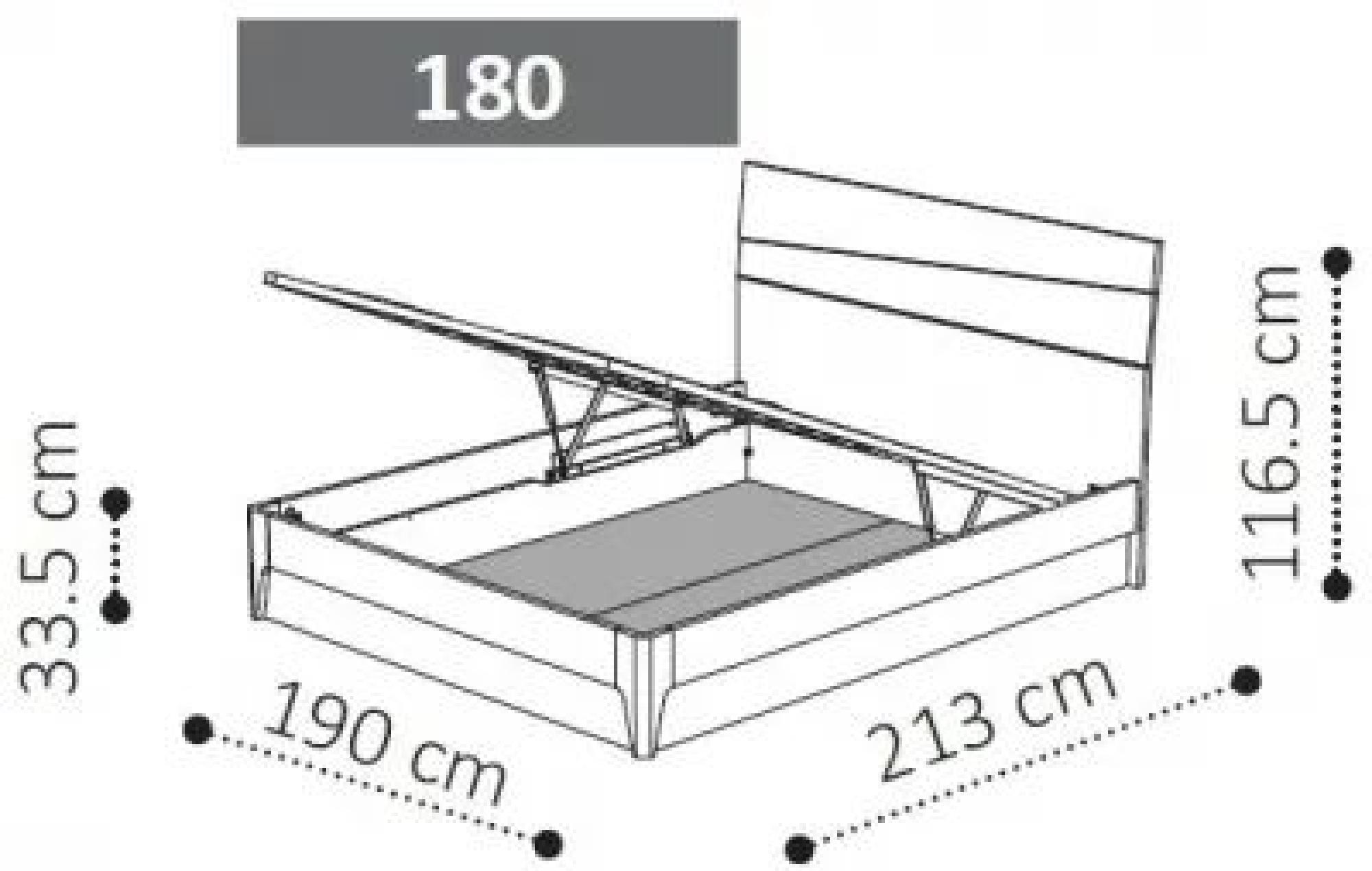 180cm x 200cm Queen Size with Storage