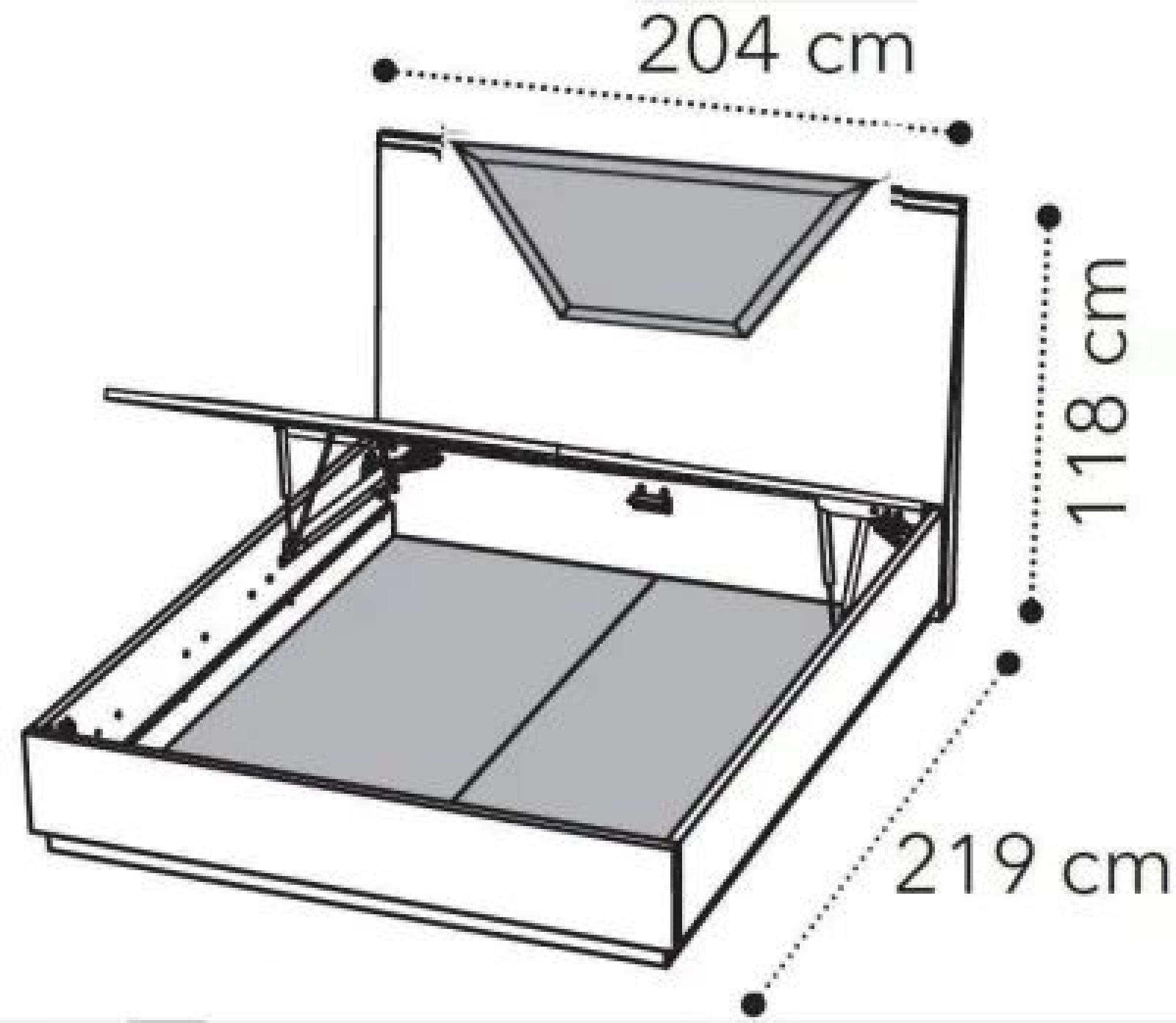 195cm KS - Queen Size with Storage