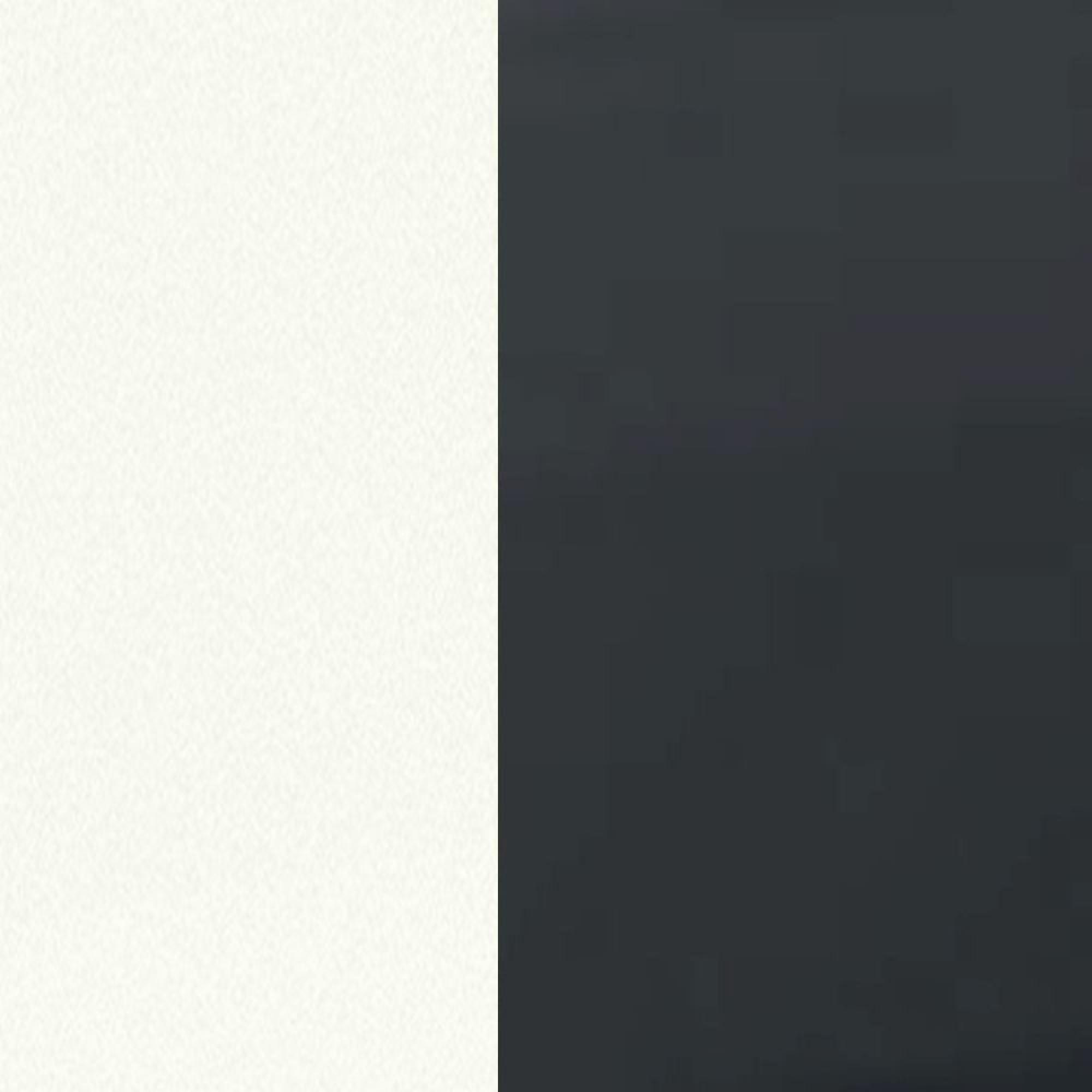 White with Slate Angled Feet and Trims A92