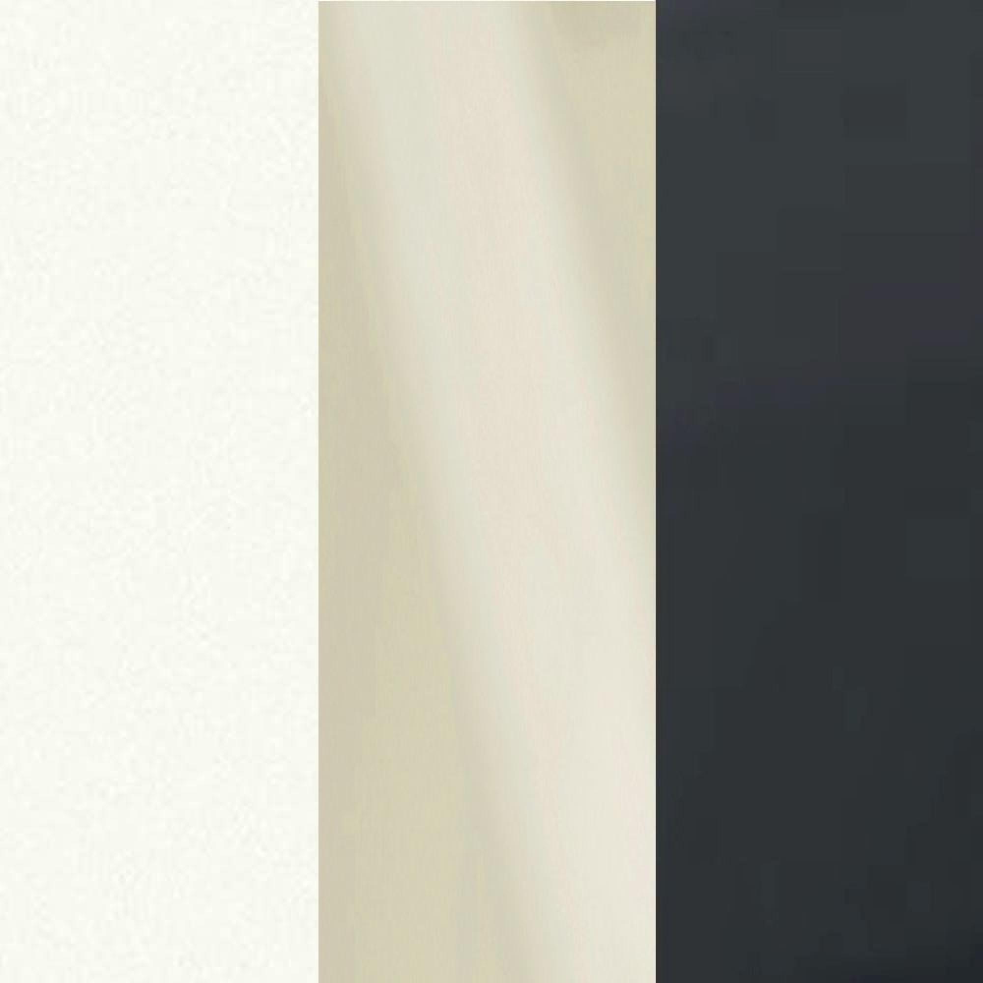 White Frame with Magnolia Faux Leather Headboard Cushion and Slate Angled Feet A92