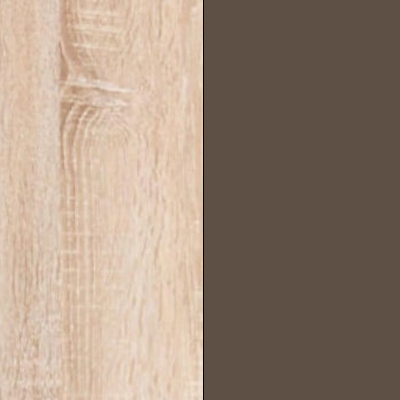 Rustic Oak with Havana Faux Leather 599