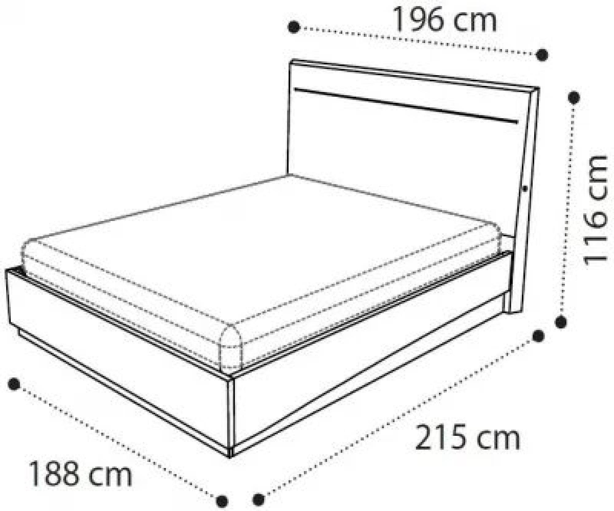 180cm x 200cm Queen Size with Storage