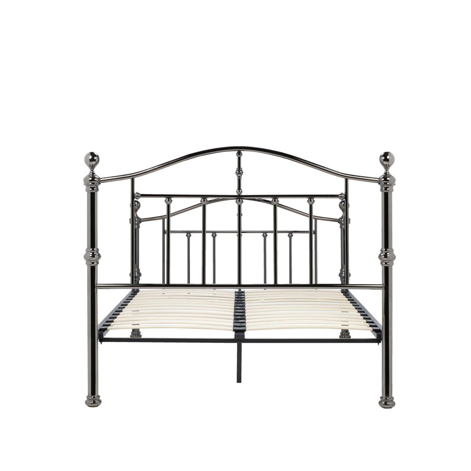 Victoria Bed Frame - Black Nickel Metal - Sizes Available