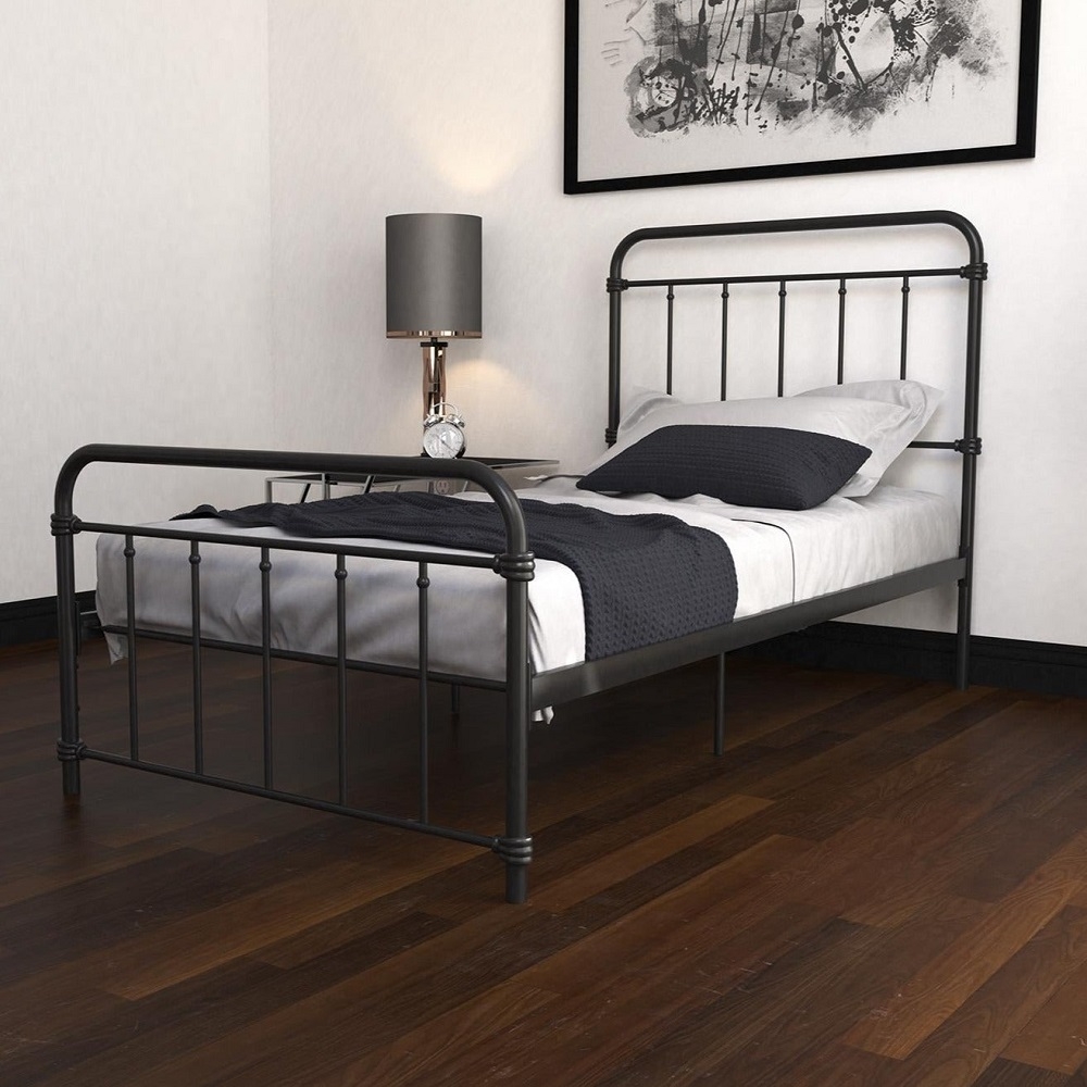 Wallace Metal Bed - Black - Sizes Available - 4117019UK