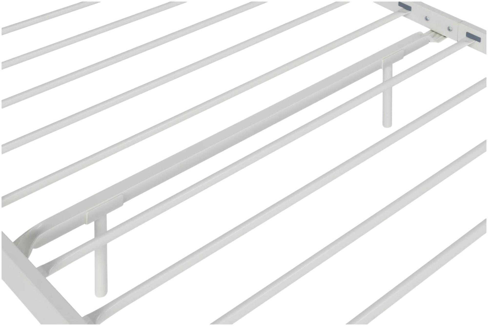 Wallace Metal Bed - White - Sizes Available - 4118119UK