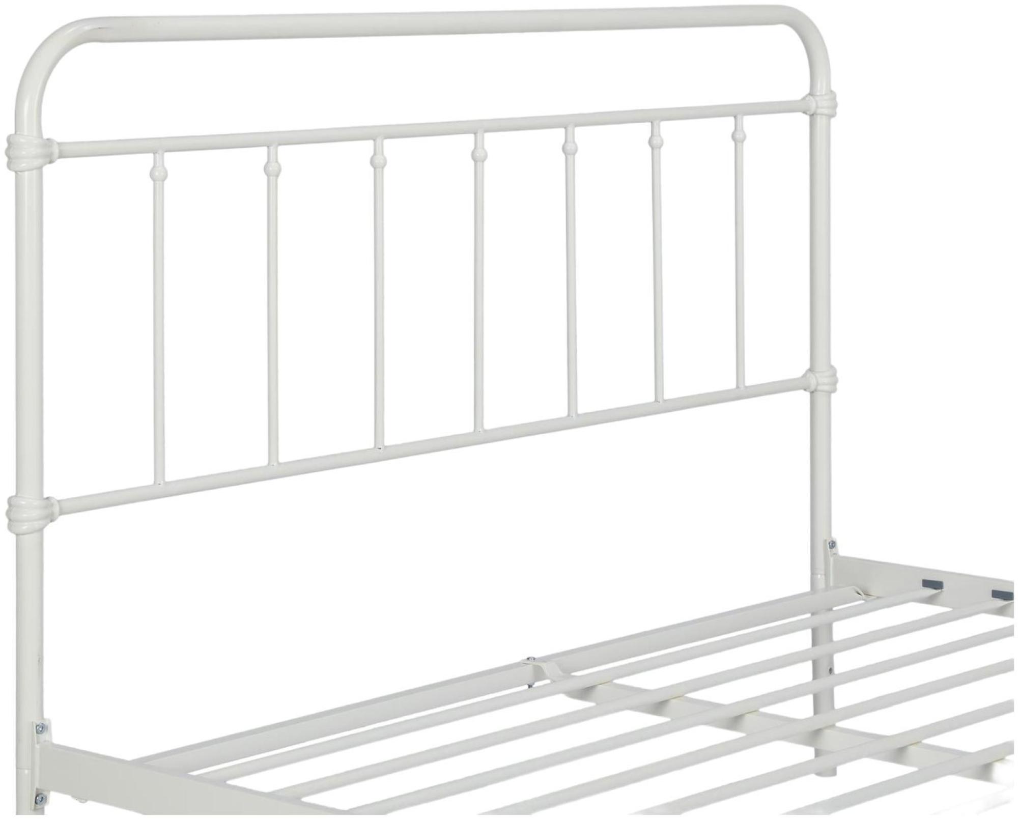 Wallace Metal Bed - White - Sizes Available - 4118119UK