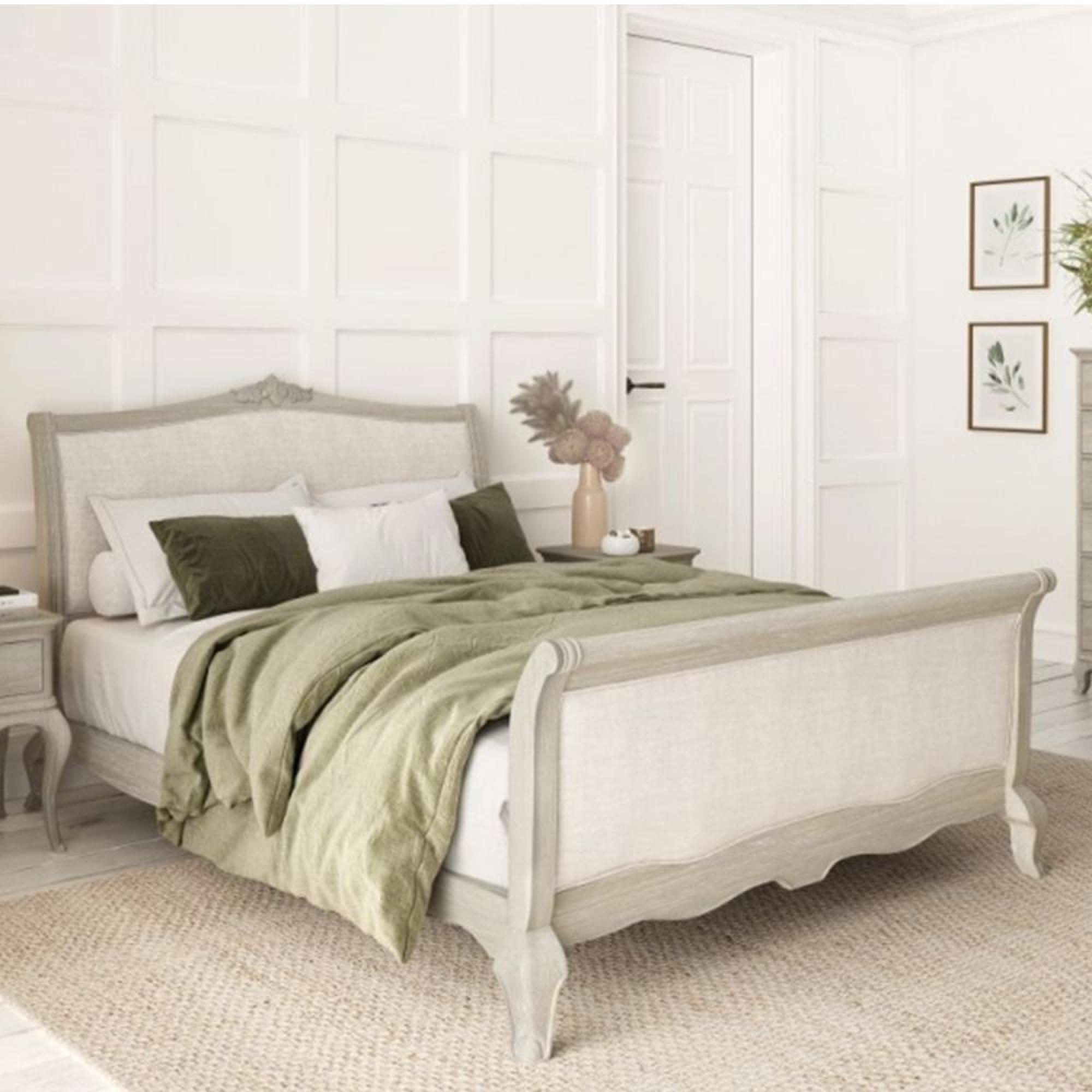 Camille High Foot End Bed - Grey Oak - Sizes Available