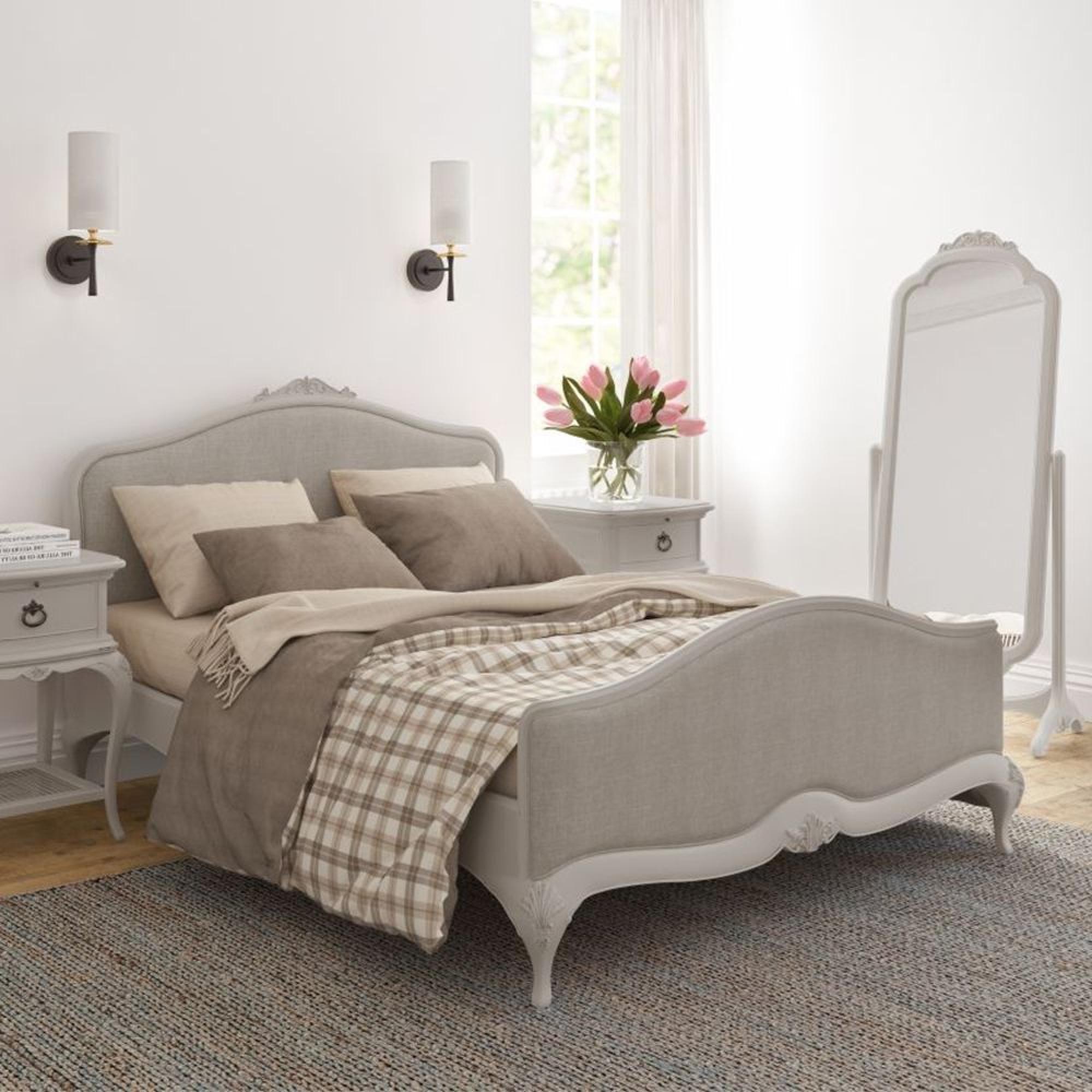 Etienne Upholstered Bed - Grey - Sizes Available