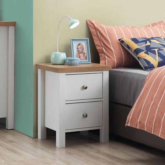 Arthur White 2 Drawer Bedside Cabinet