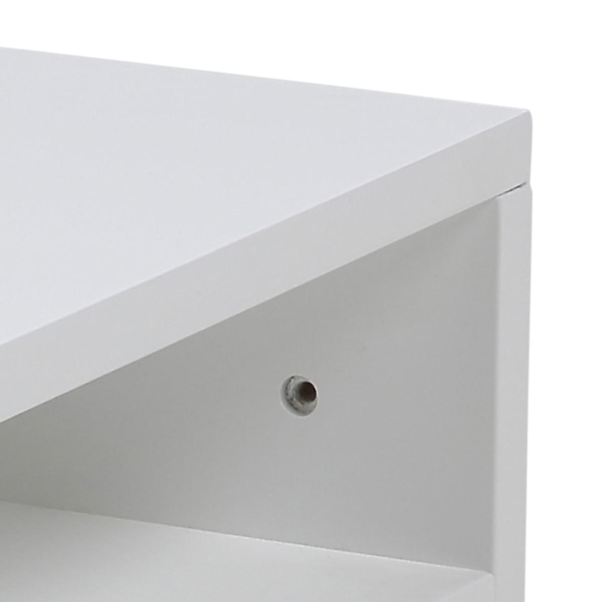 Ashlan White 1 Drawer Floating Bedside Table