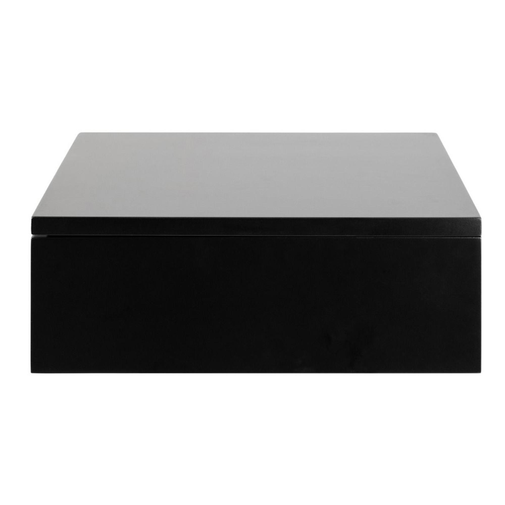 Avignon Black 1 Drawer Floating Bedside Table
