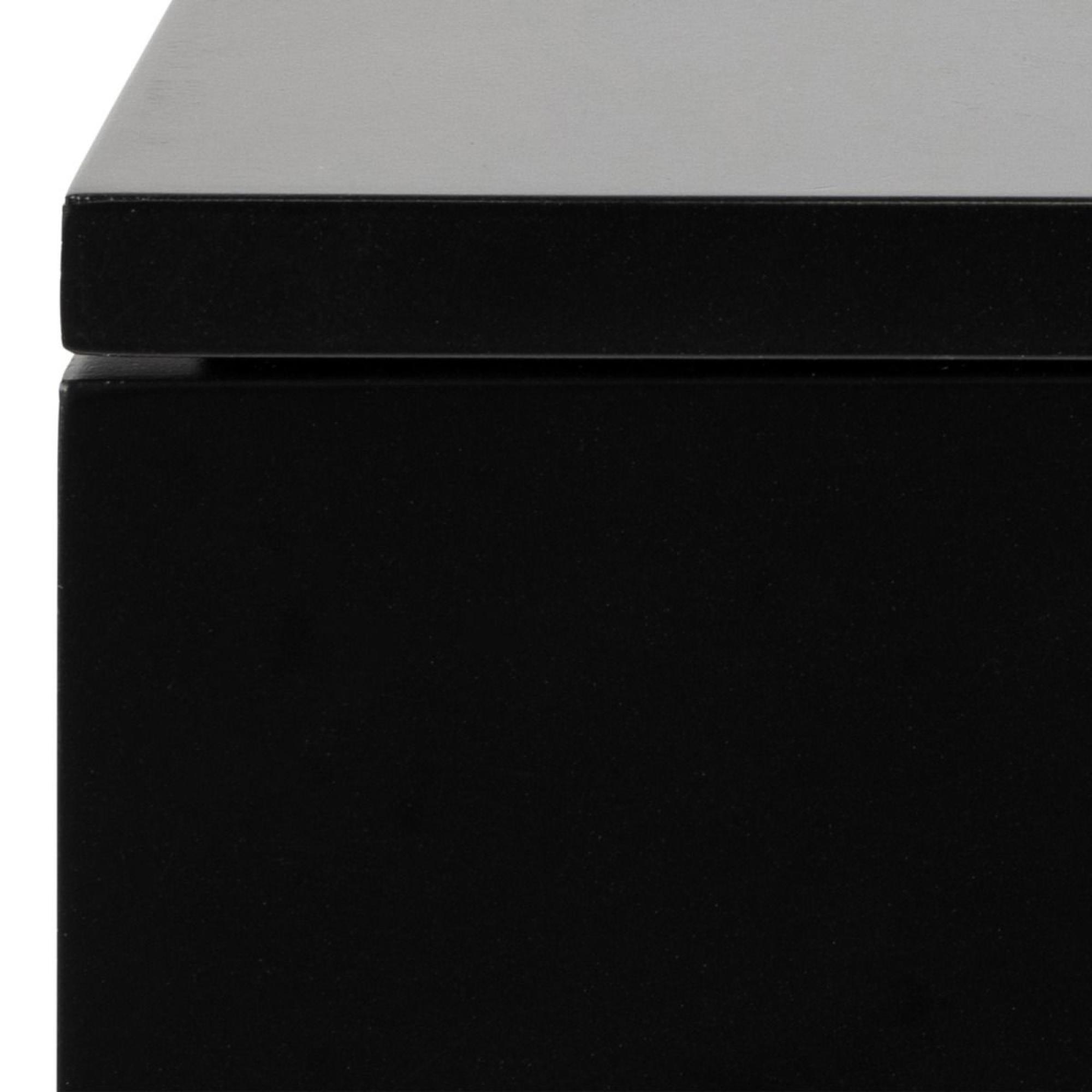 Avignon Black 1 Drawer Floating Bedside Table
