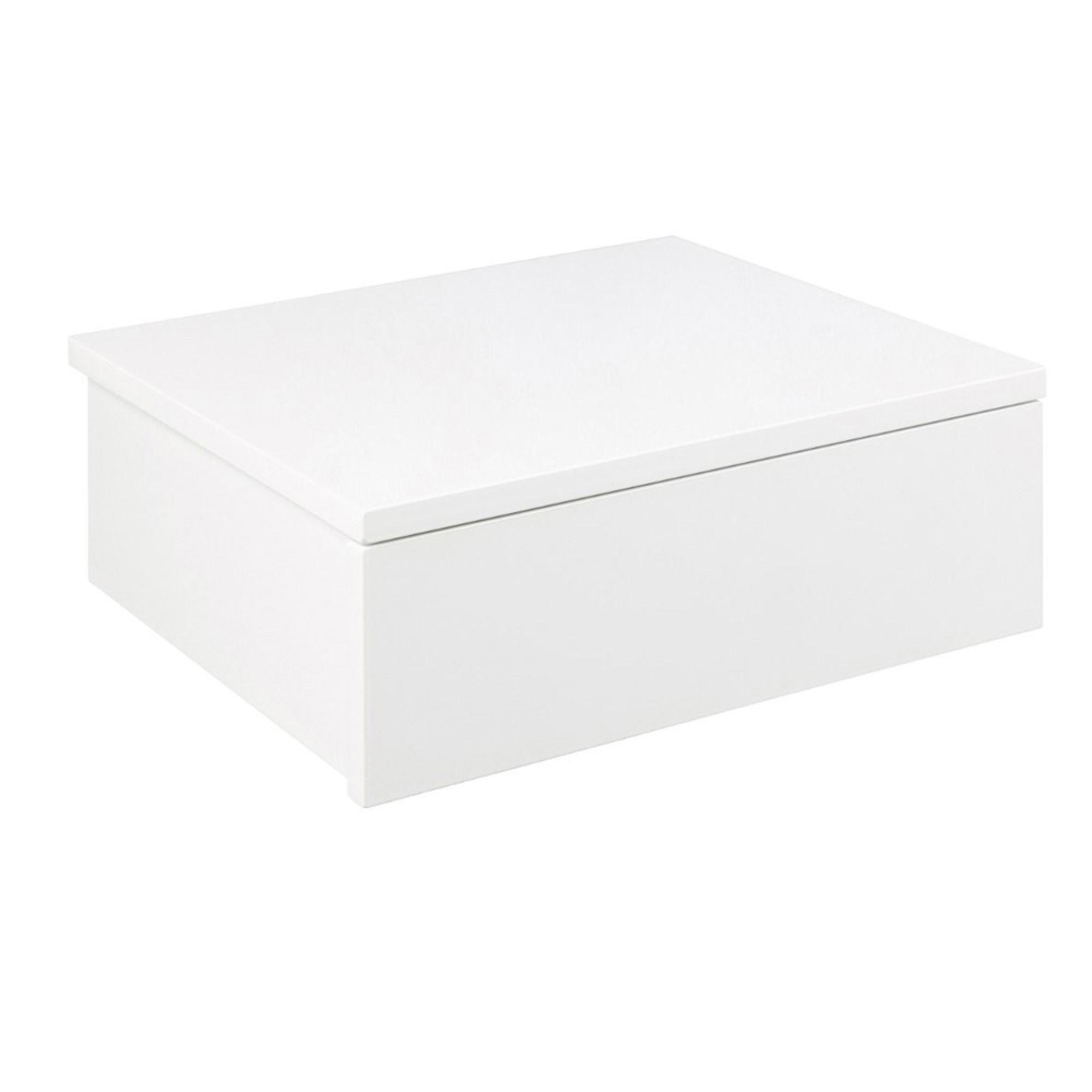 Avignon White 1 Drawer Floating Bedside Table