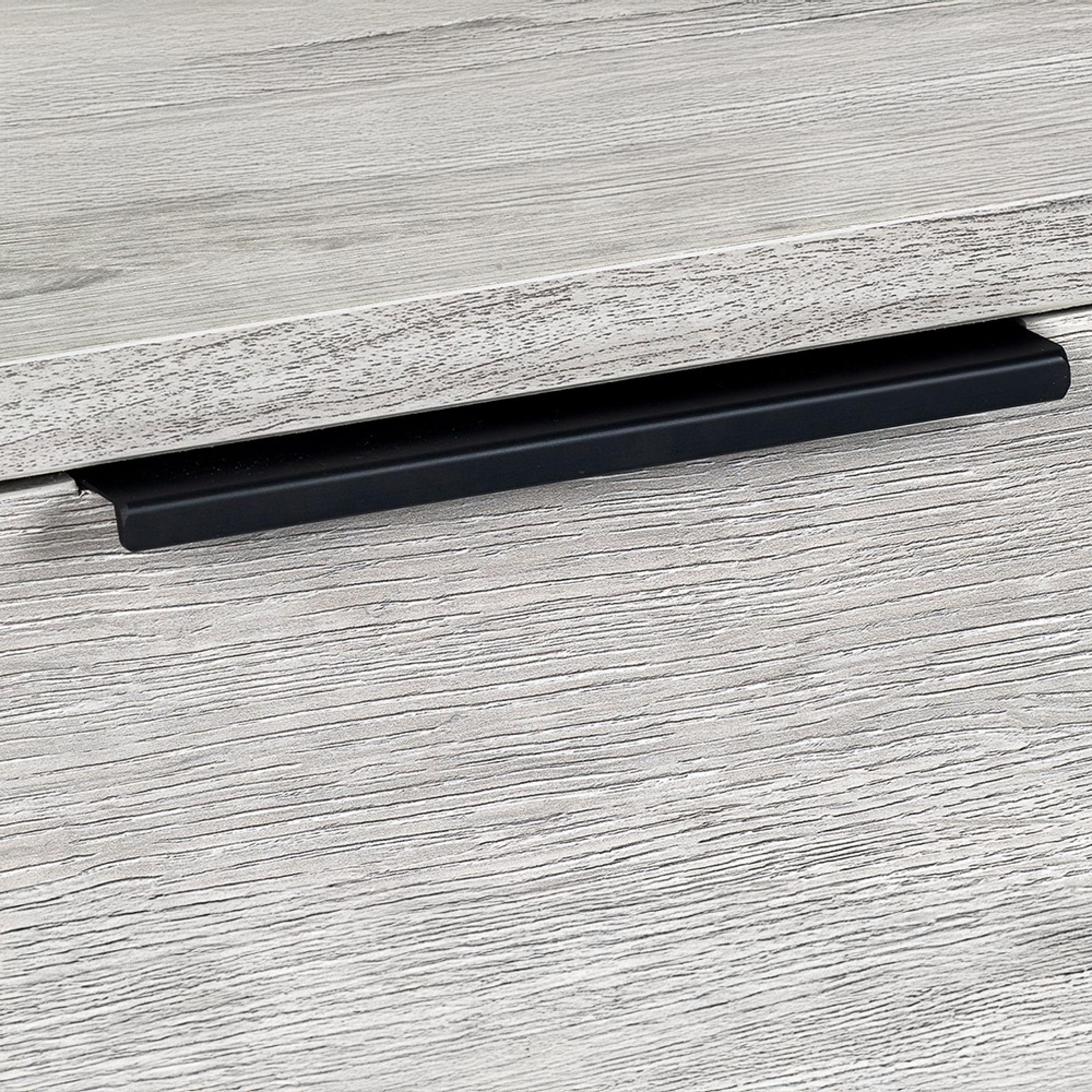 Bali Grey Oak Bedside Cabinet - 1 Drawer