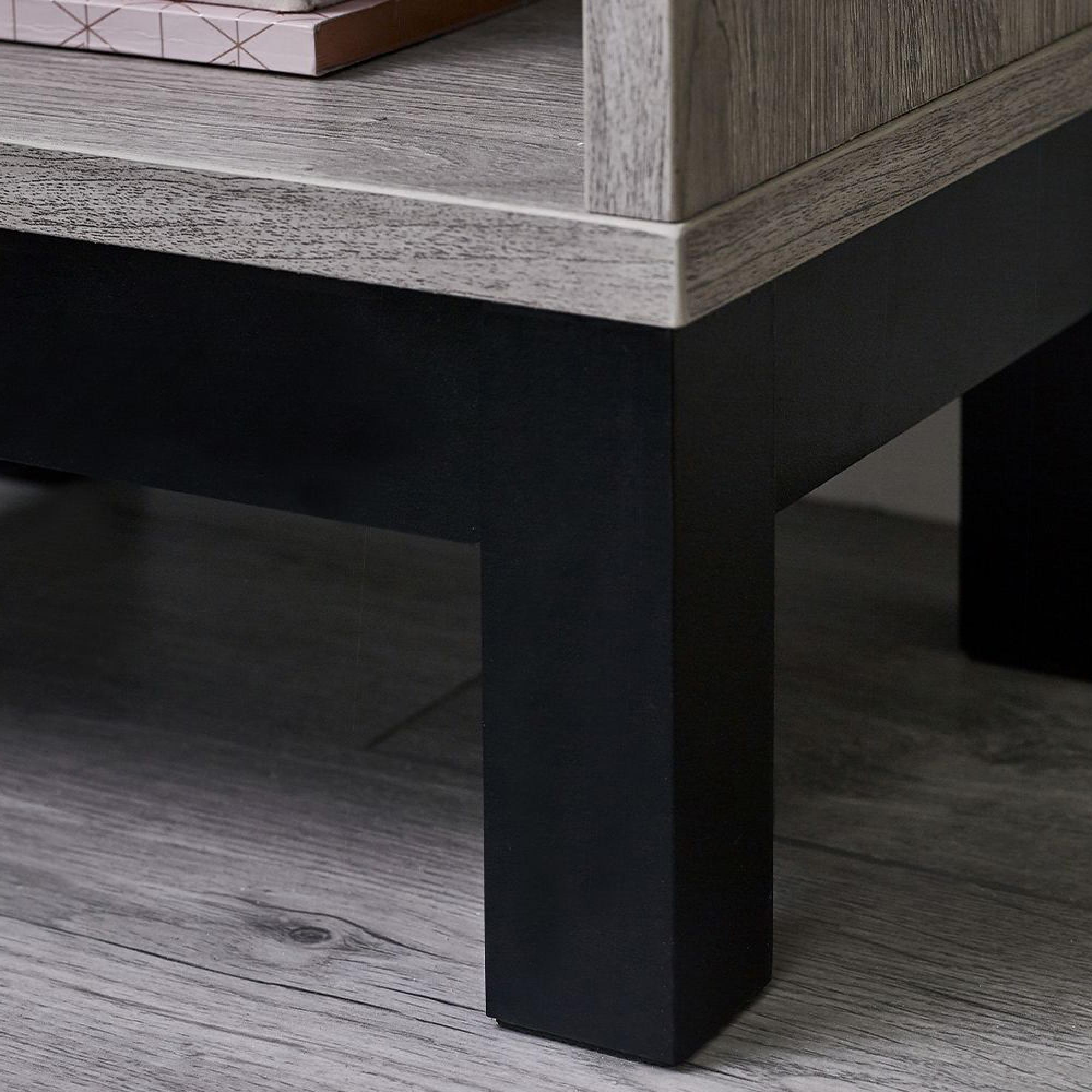 Bali Grey Oak Bedside Cabinet - 1 Drawer