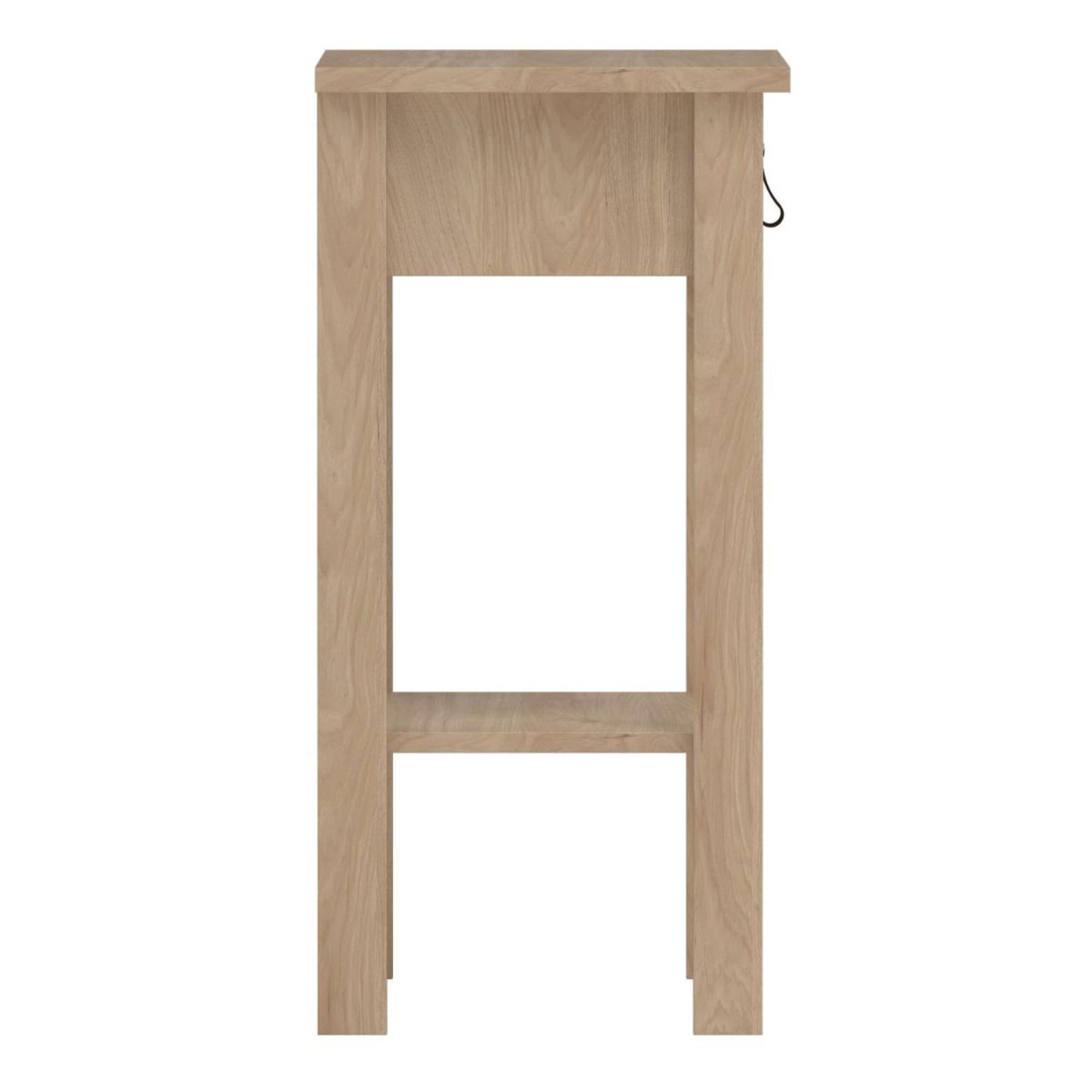 Barcelona Jackson Hickory Oak 1 Drawer Bedside Table