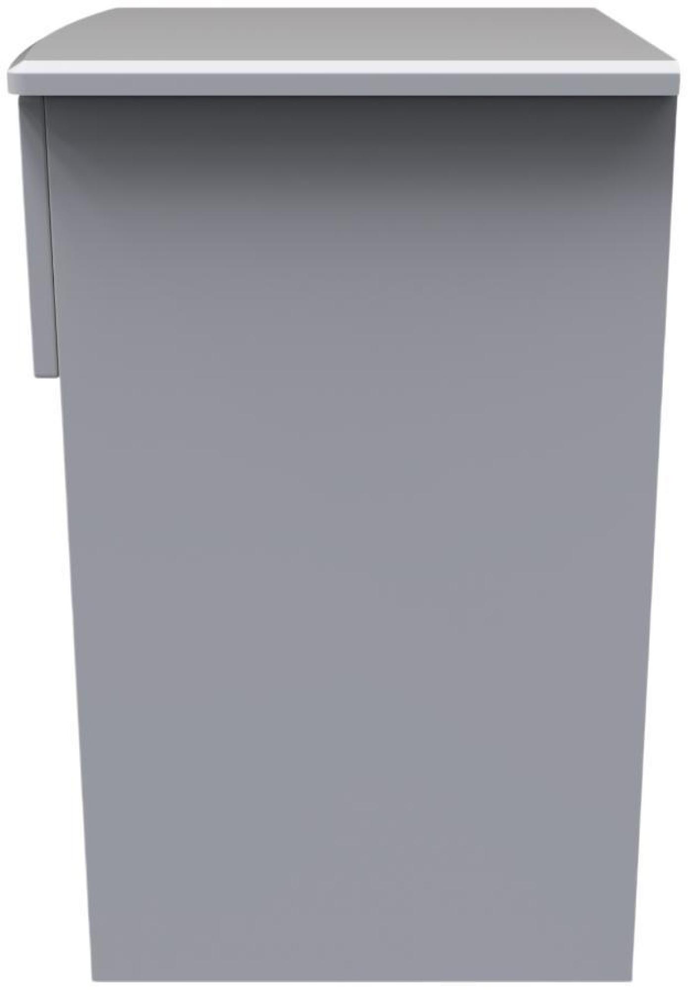 Bella Bedside Cabinet - 1 Drawer - Grey