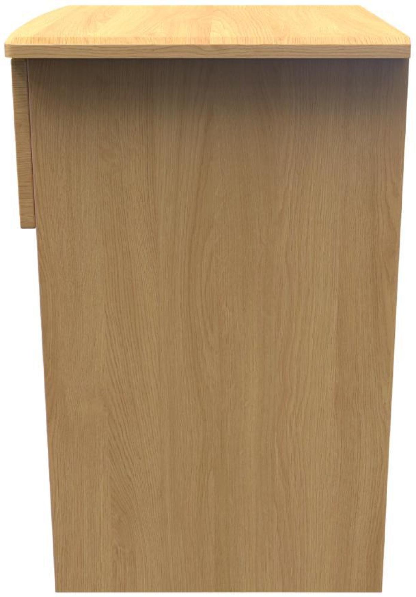 Bella Bedside Cabinet - 1 Drawer with Lock - Oak