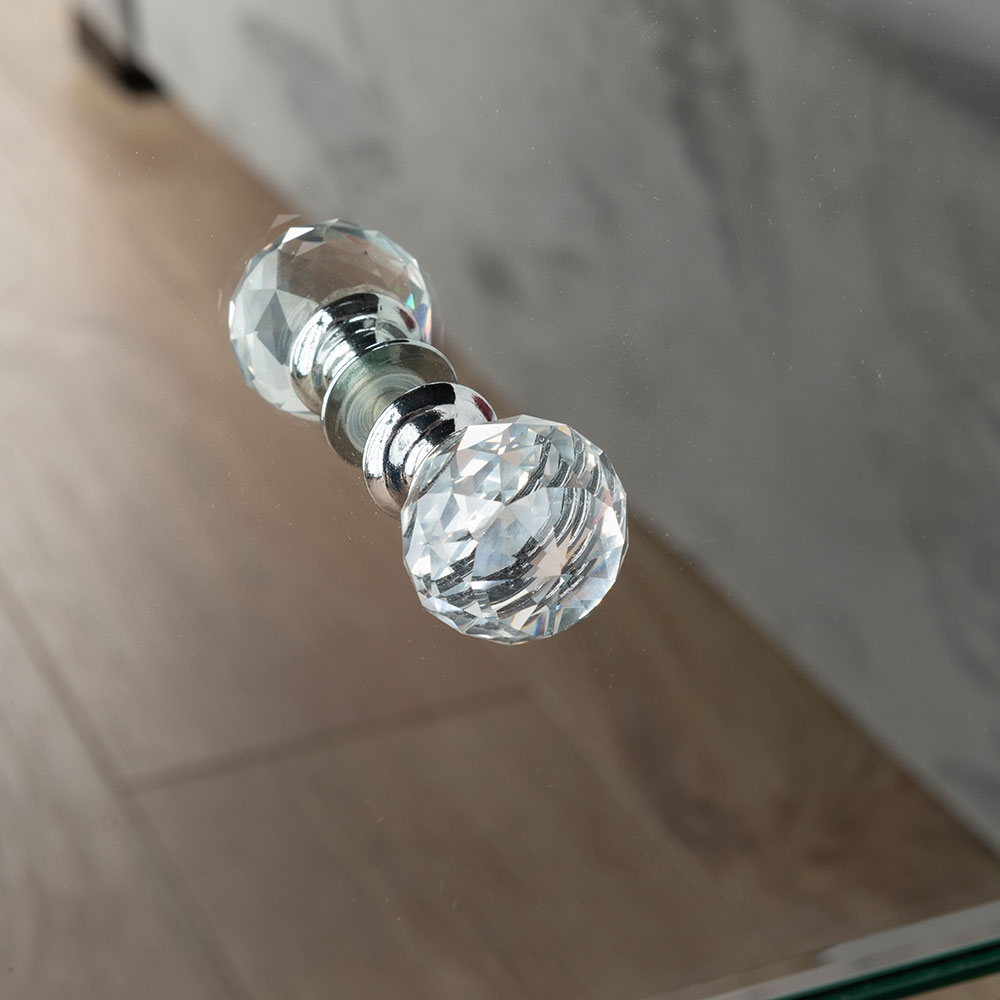 Chelsea Bedside Cabinet - 3 Drawer - Mirrored