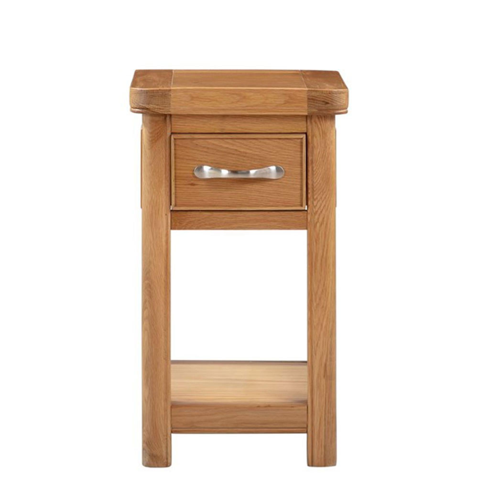 Clarion Bedside Table - 1 Drawer - Oak