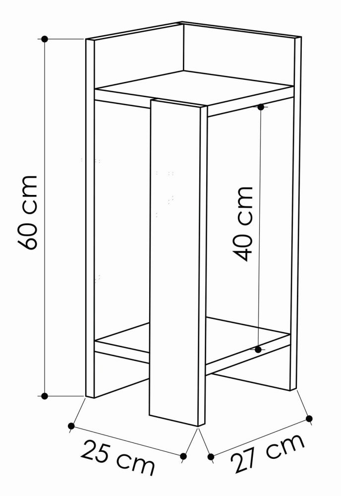 Clearance - Bolivia Bedside Cabinet - Set of 2 - White
