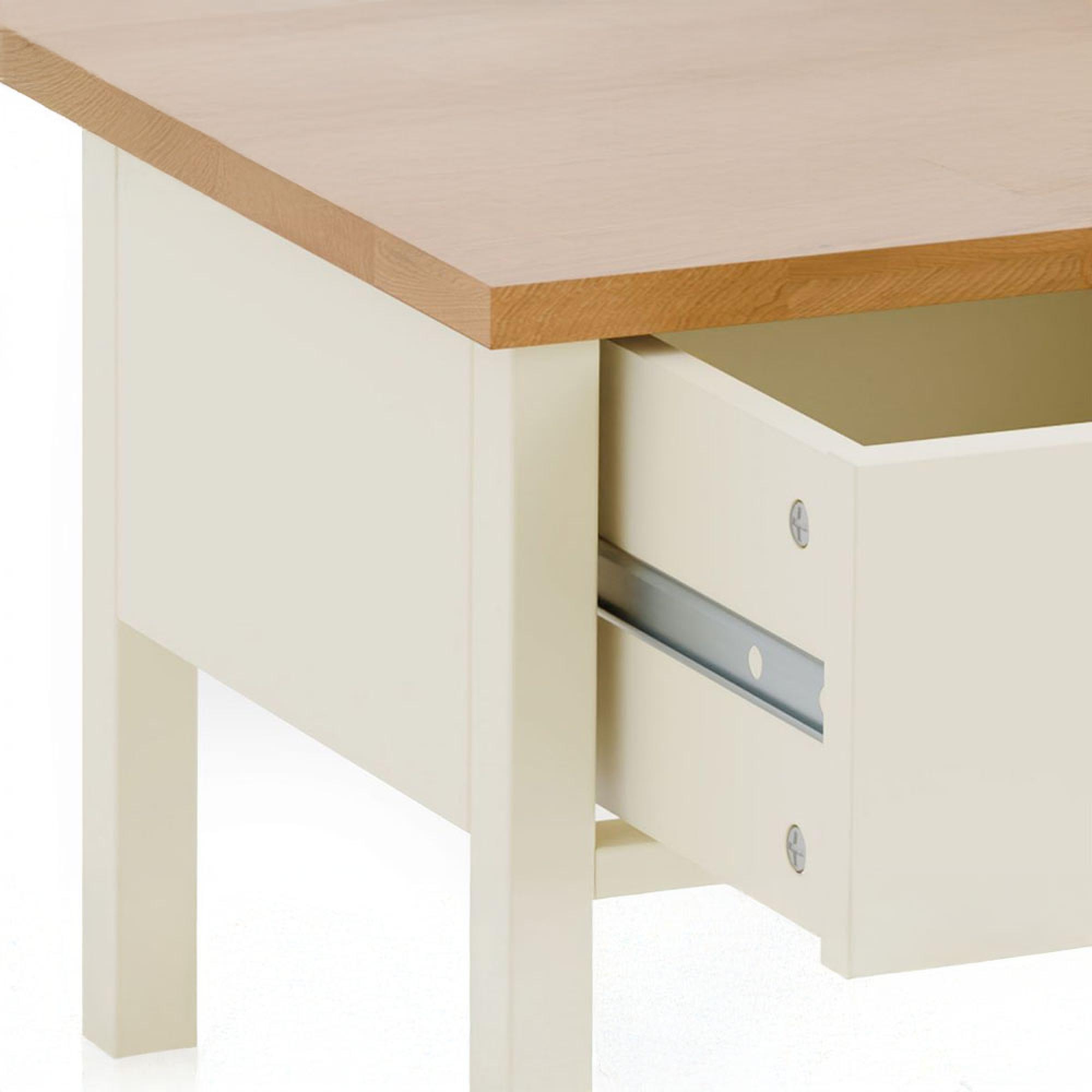 Coxmoor Bedside Table - 1 Drawer - Ivory