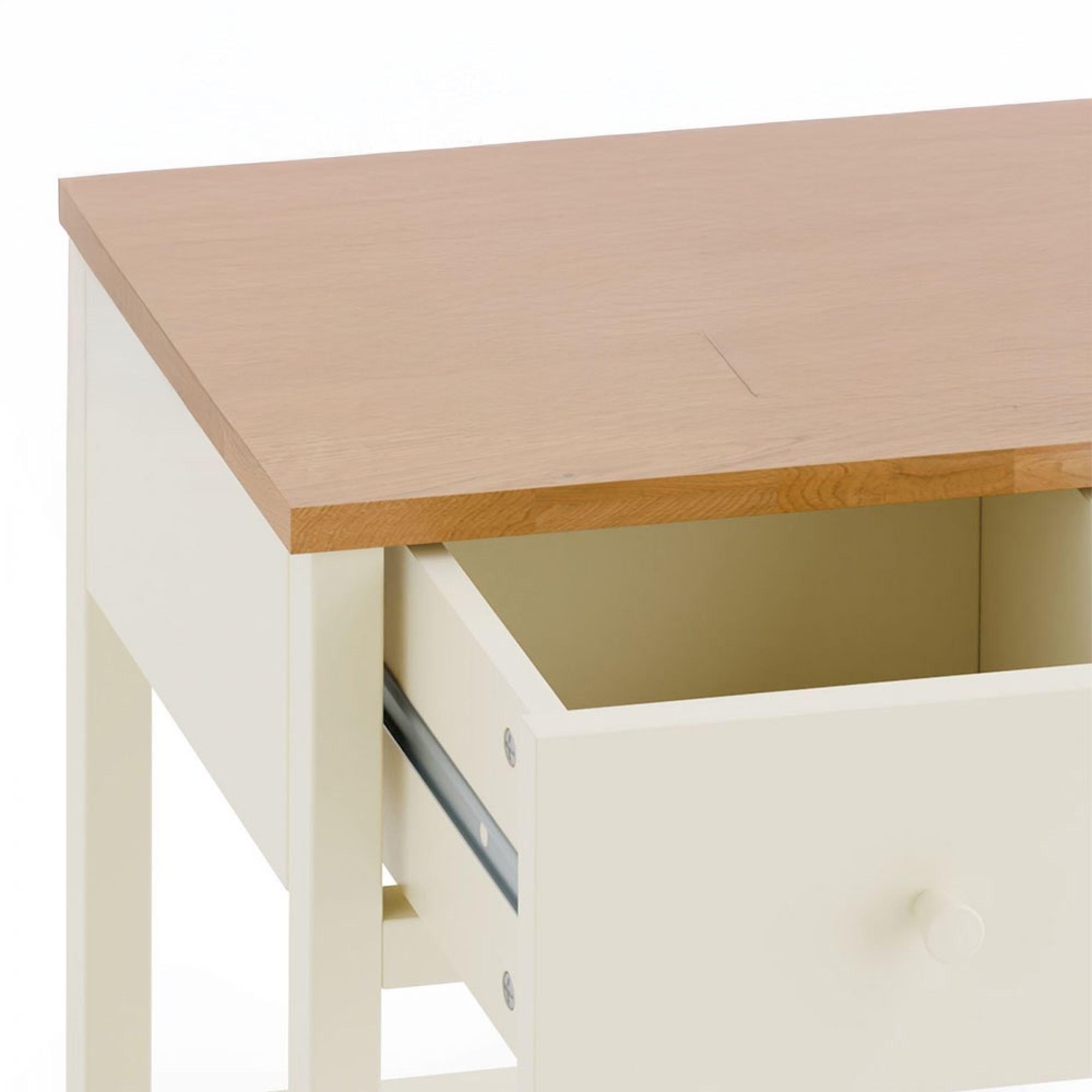 Coxmoor Bedside Table - 1 Drawer - Ivory