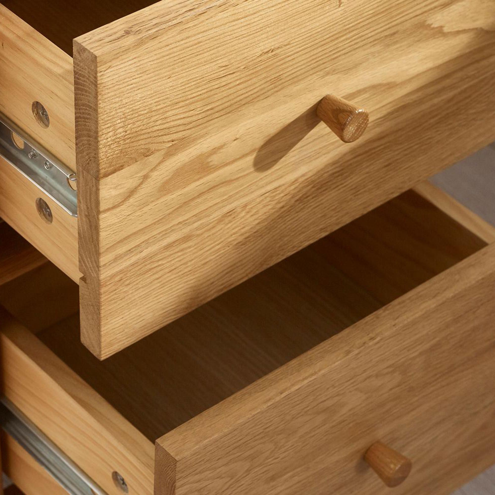 Coxmoor Bedside Cabinet - 2 Drawer - Oak