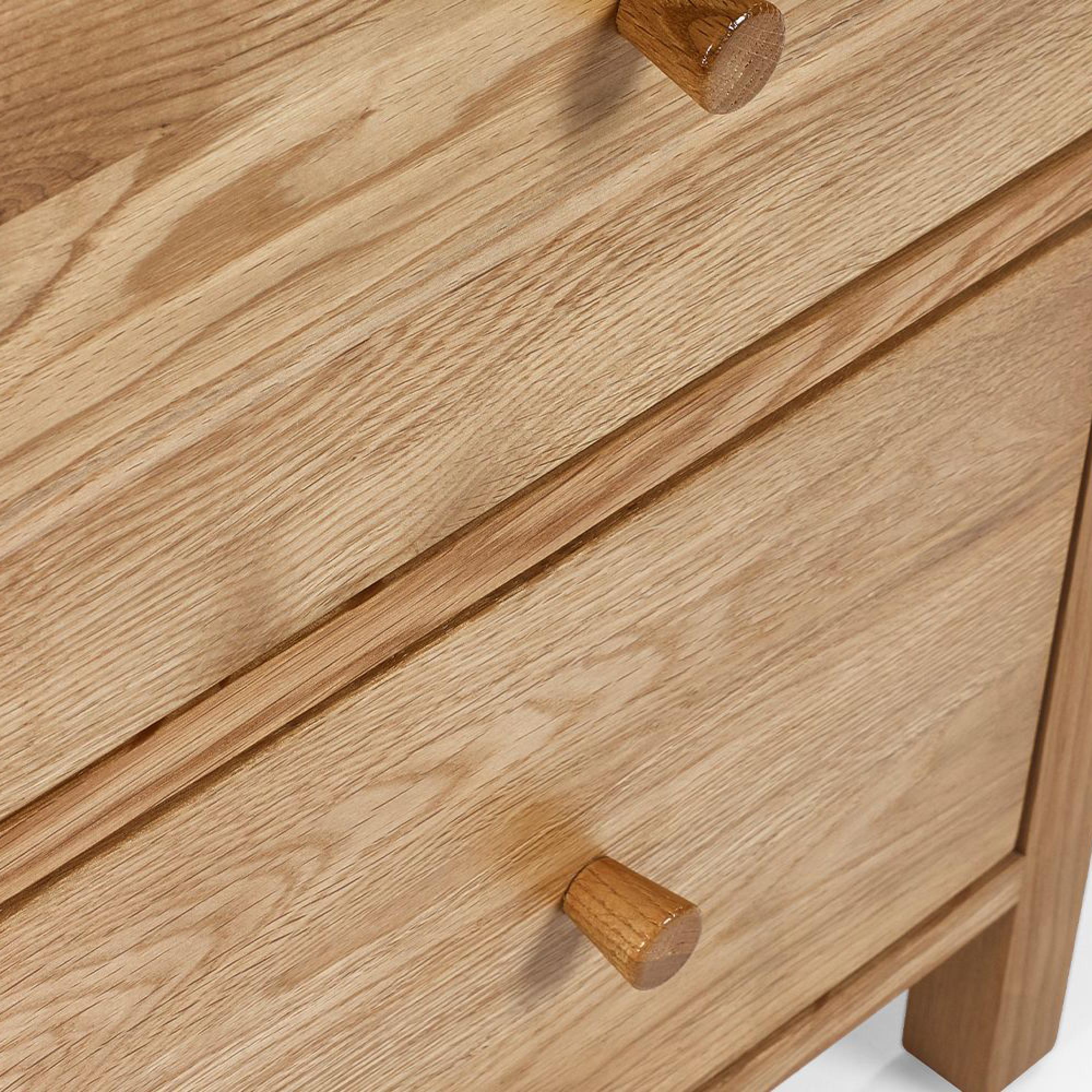 Coxmoor Bedside Cabinet - 2 Drawer - Oak