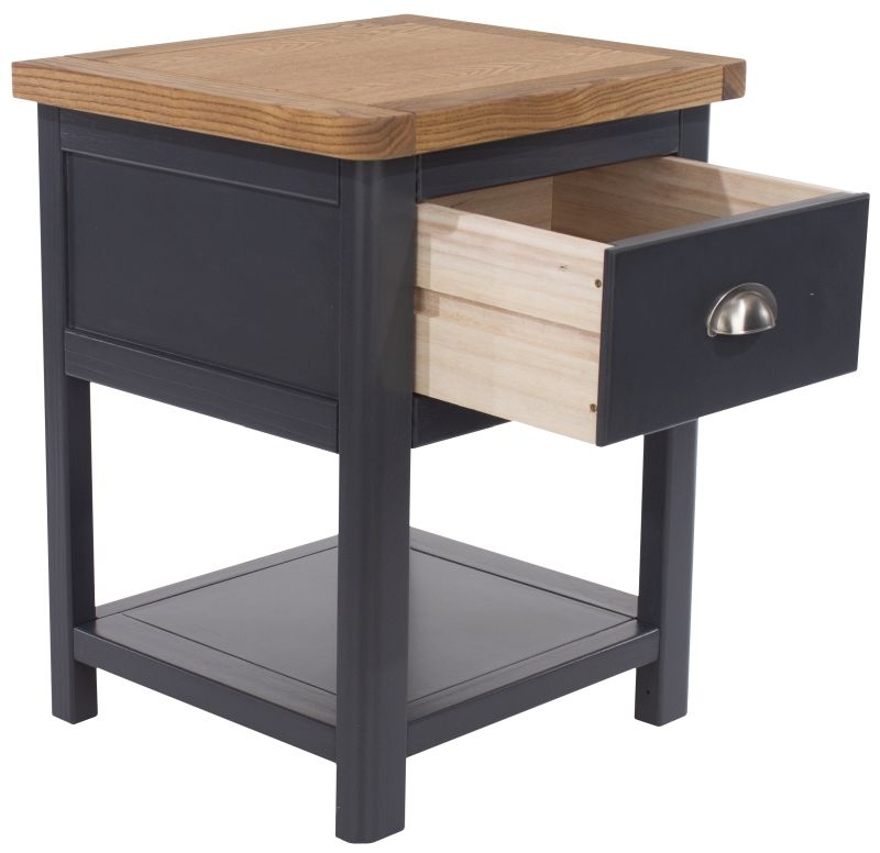 Dunkeld Bedside Cabinet - 1 Drawer - Blue