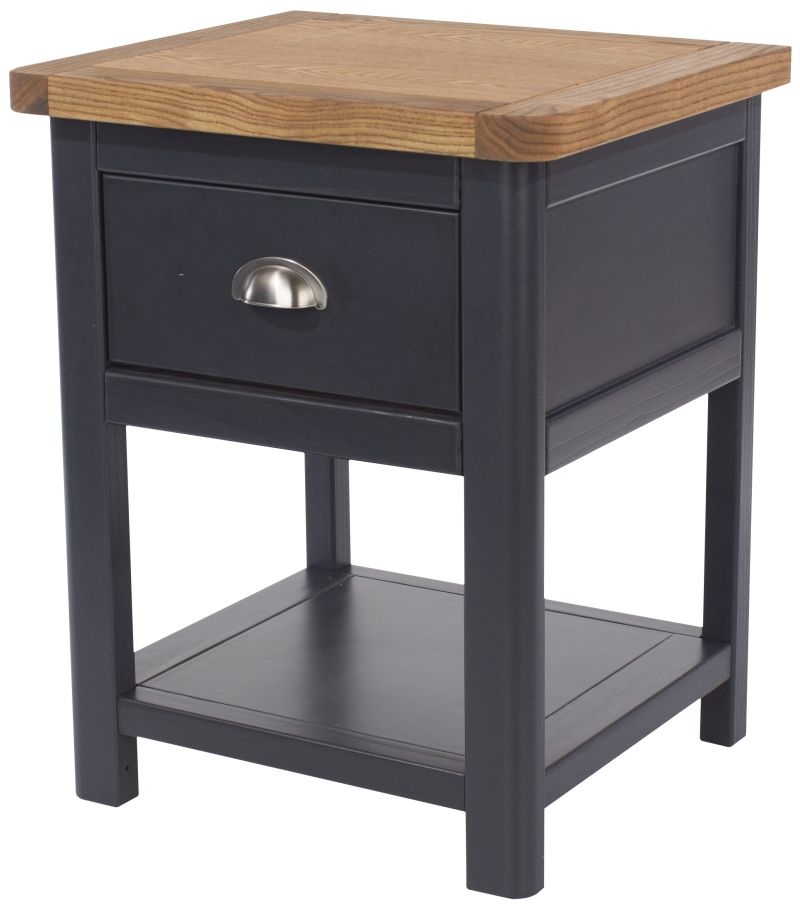 Dunkeld Bedside Cabinet - 1 Drawer - Blue