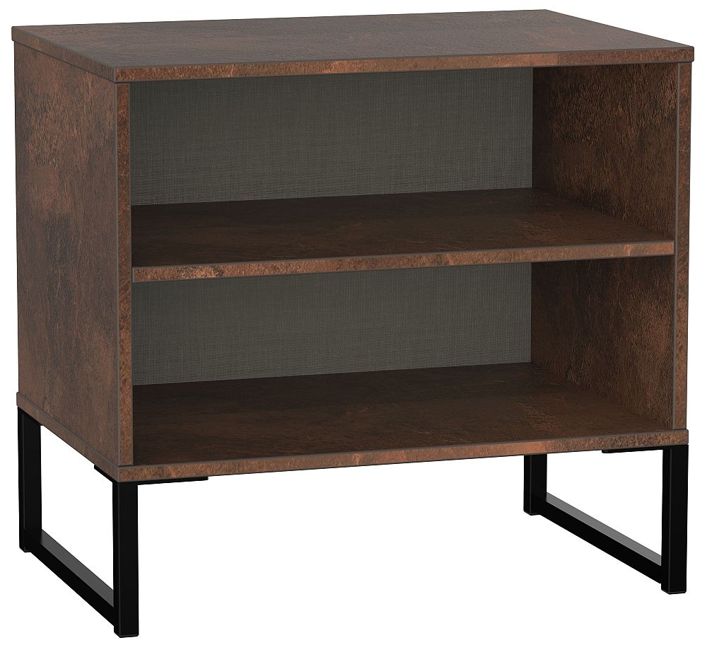 Diego Copper and Black Midi Bedside Table