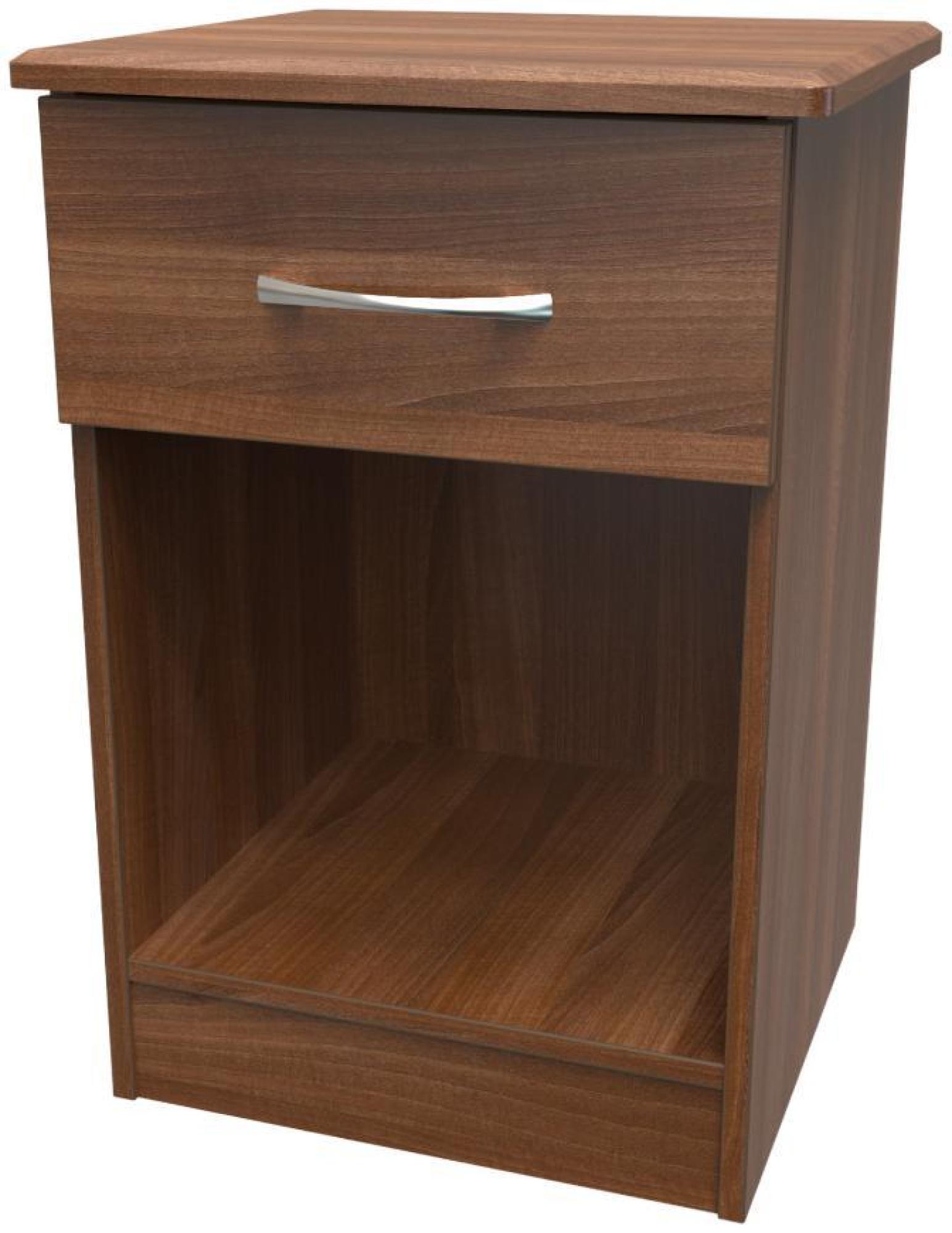 Eve Bedside Cabinet - 1 Drawer - Walnut