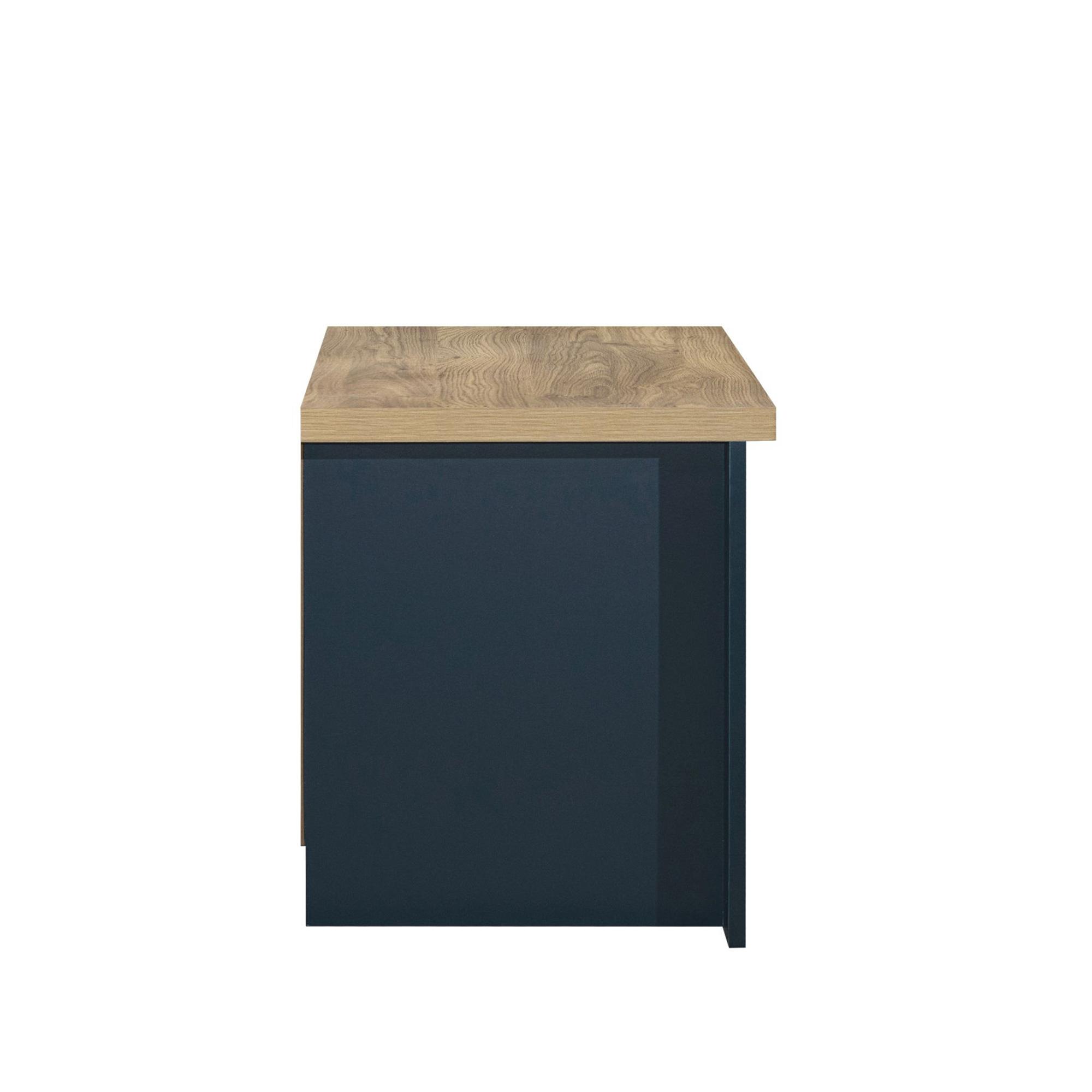 Highgate Bedside Cabinet - 2 Drawer - Navy Blue Painted