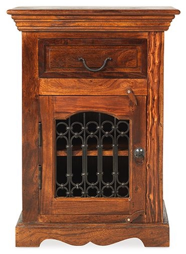Indian Sheesham LHF Door Bedside Cabinet