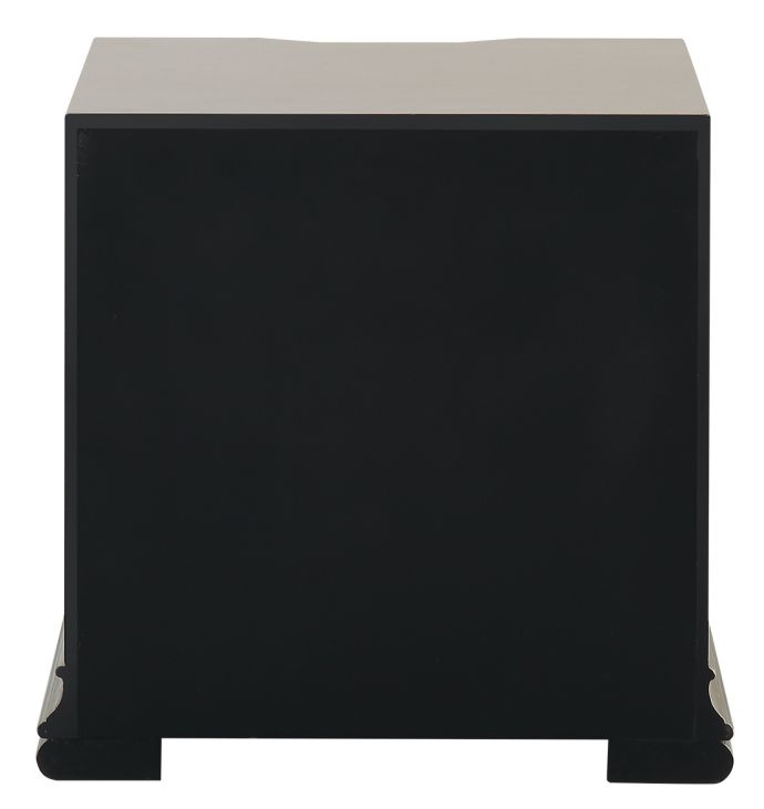 Lucca Bedside Cabinet - 2 Drawer - Mirrored - Champagne