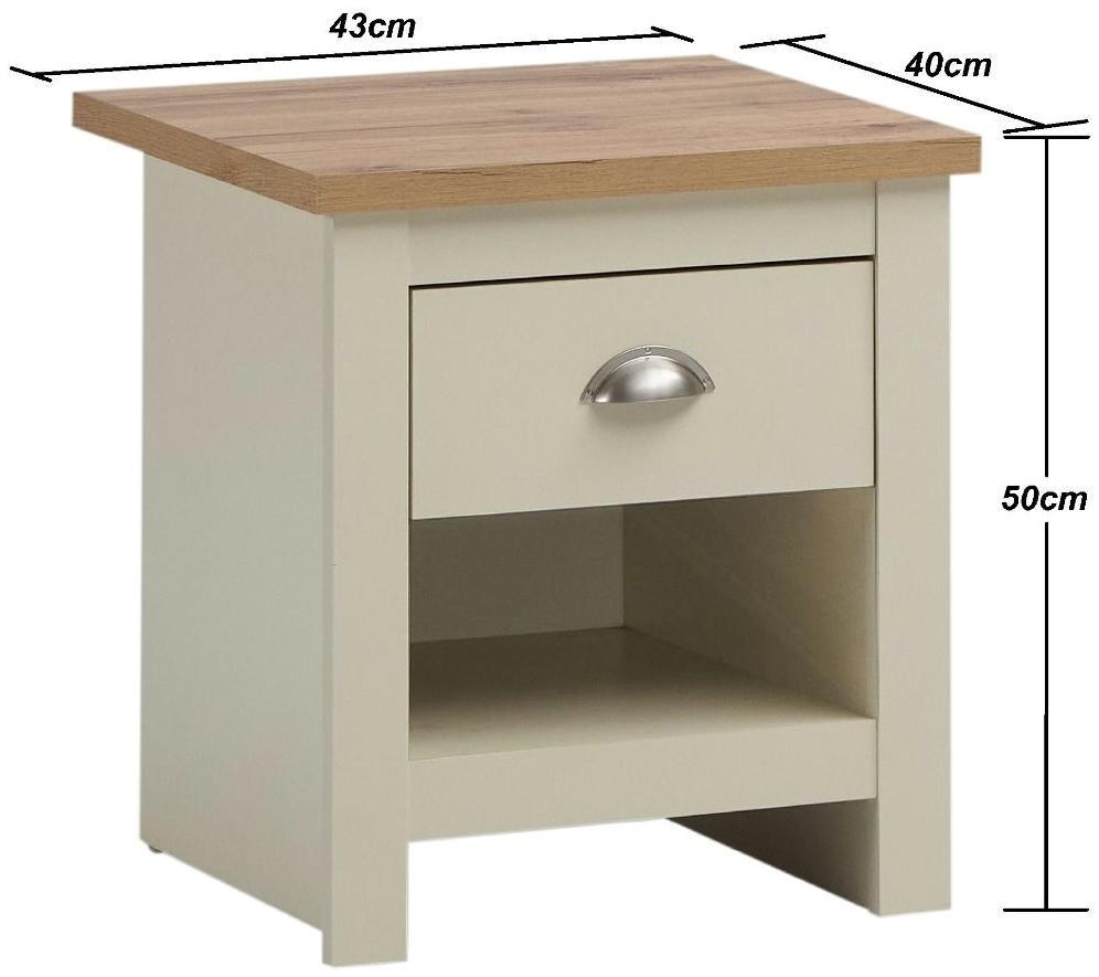 Lyman 1 Drawer Bedside Cabinet - Variant Available