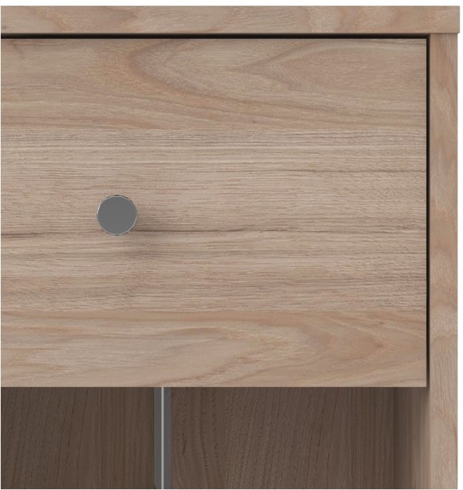 May Oak Effect 1 Drawer Bedside Cabinet
