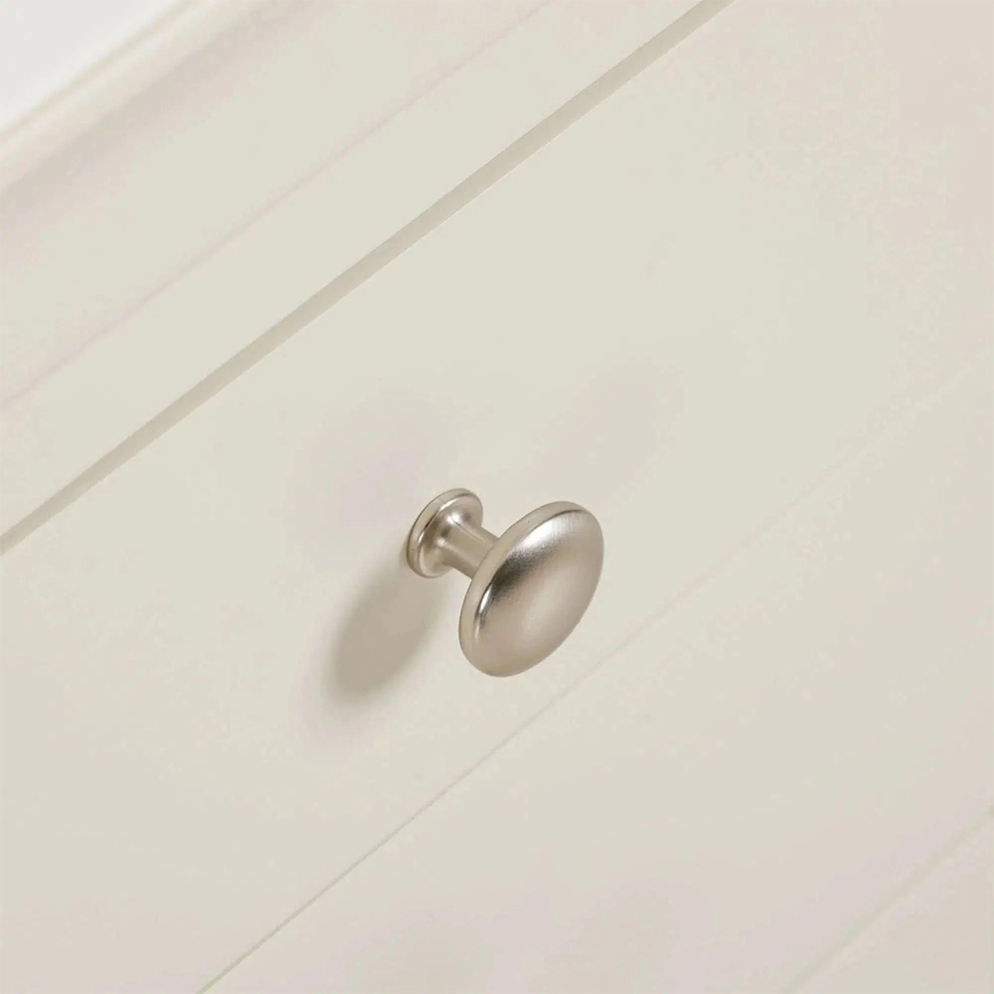 Paisley Cream Painted 3 Drawer Bedside Cabinet