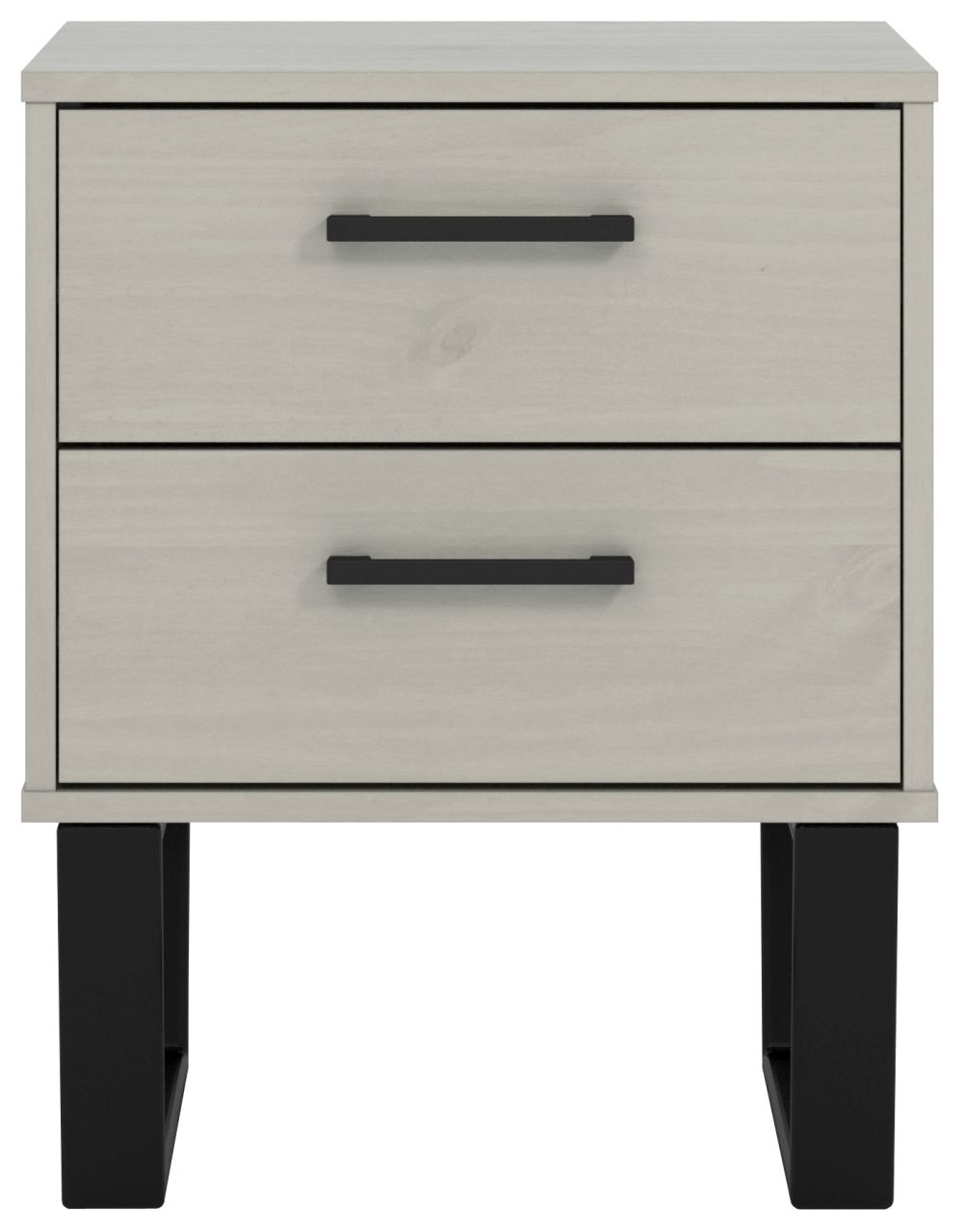 Texas Bedside Cabinet - 2 Drawer - Grey