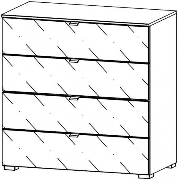6G26 : 4 Drawer Wide Chest