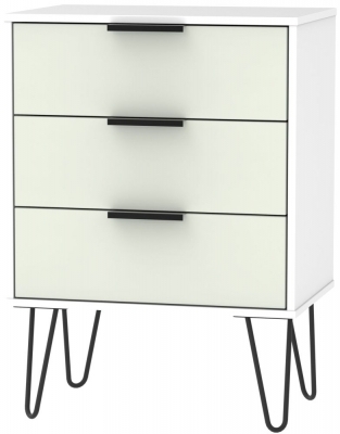 Kashmir Matt Front with White Base Unit with Hairpin Legs